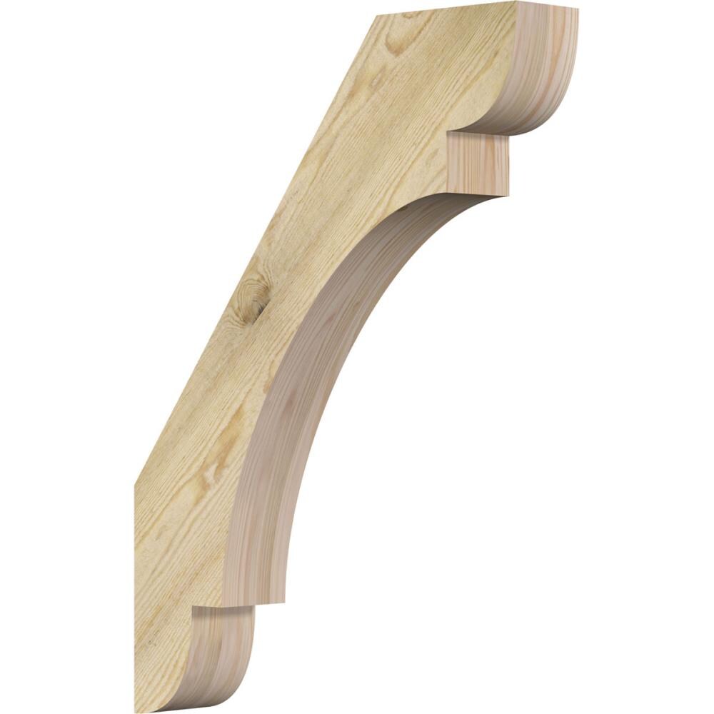 Ekena Millwork BRC04X22X30OLY00RDF 4-in x 22-in x 30-in Douglas Fir Unfinished Wood Olympic rough sawn