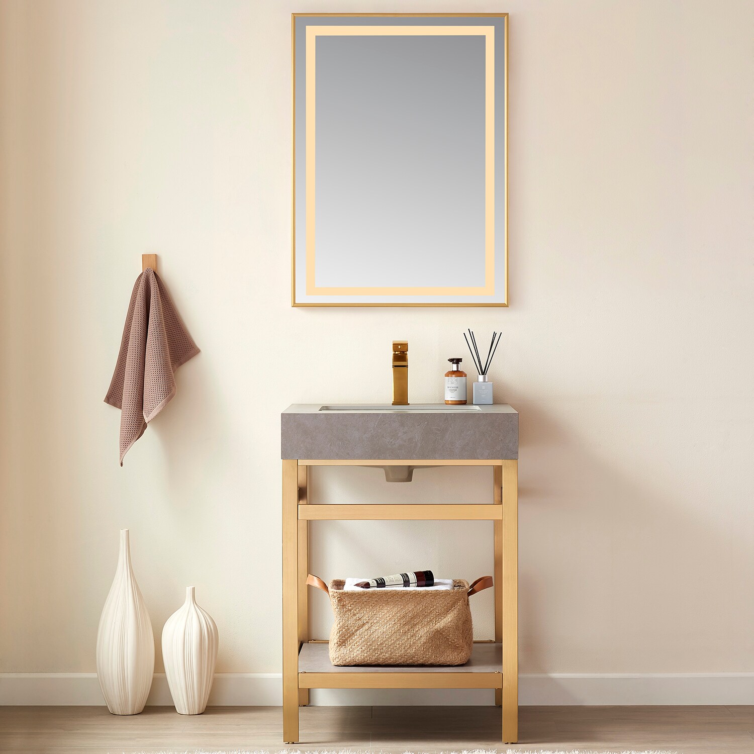 Vinnova 802524-LED-BG Framed-Bath-Mirrors - View #6
