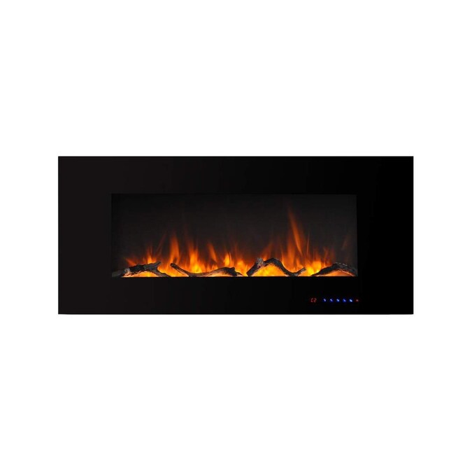 Glitzhome 42 In W Black Fan Forced Electric Fireplace The Fireplaces Department At Com Black Fan Forced Electric Fireplace, Classic Flame 42 Electric Fireplace Reviews