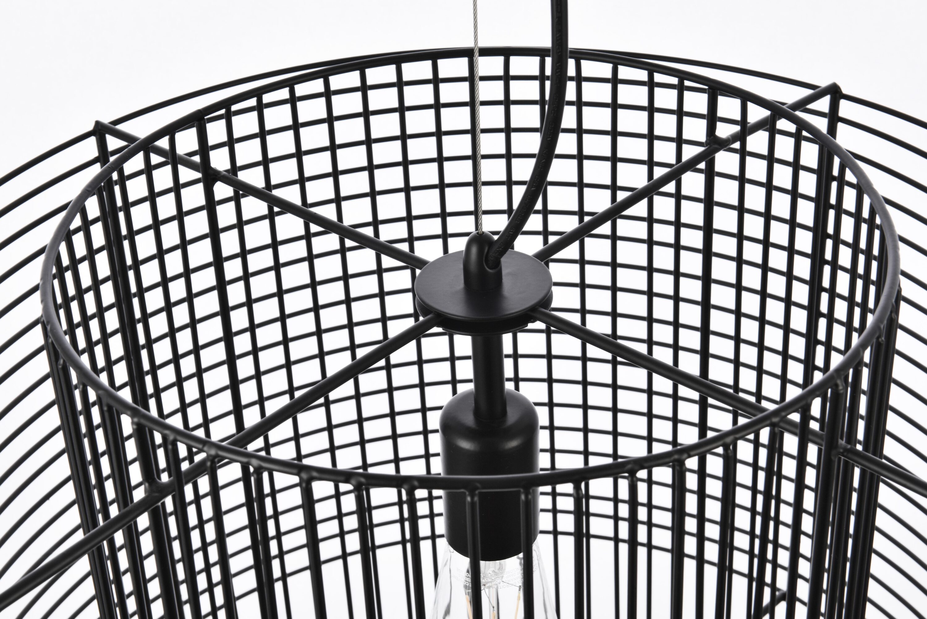 Deleon Black Iron Indoor/Outdoor LED Pendant Light