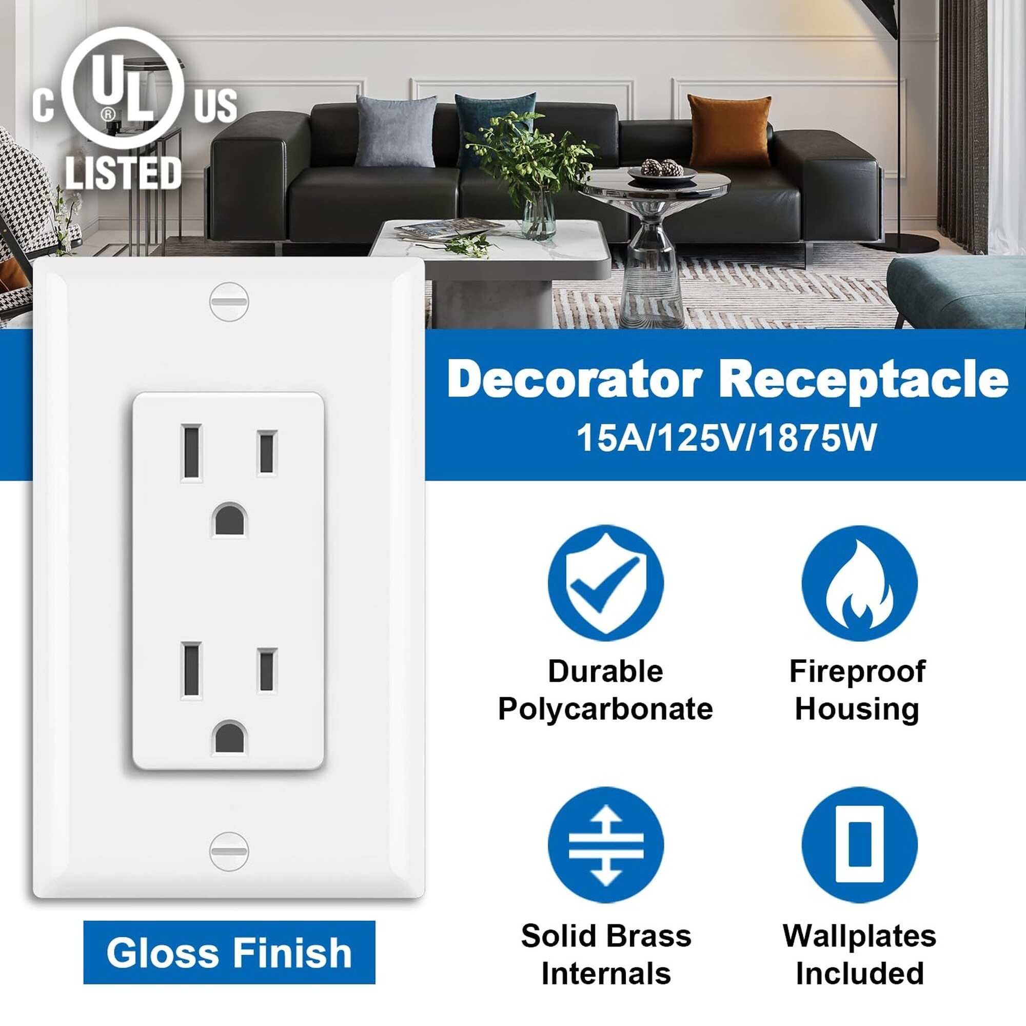 Numhew NHLYNN88891 receptacles - View #2