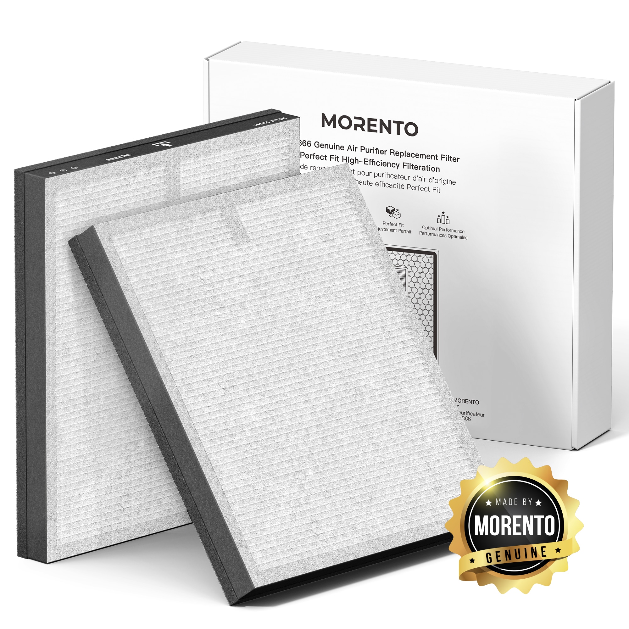 MORENTO MRUS5866UH1302P 10-Inches W x 2-Inches H x 12-Inches L 5866s HEPA Air Purifier Filter