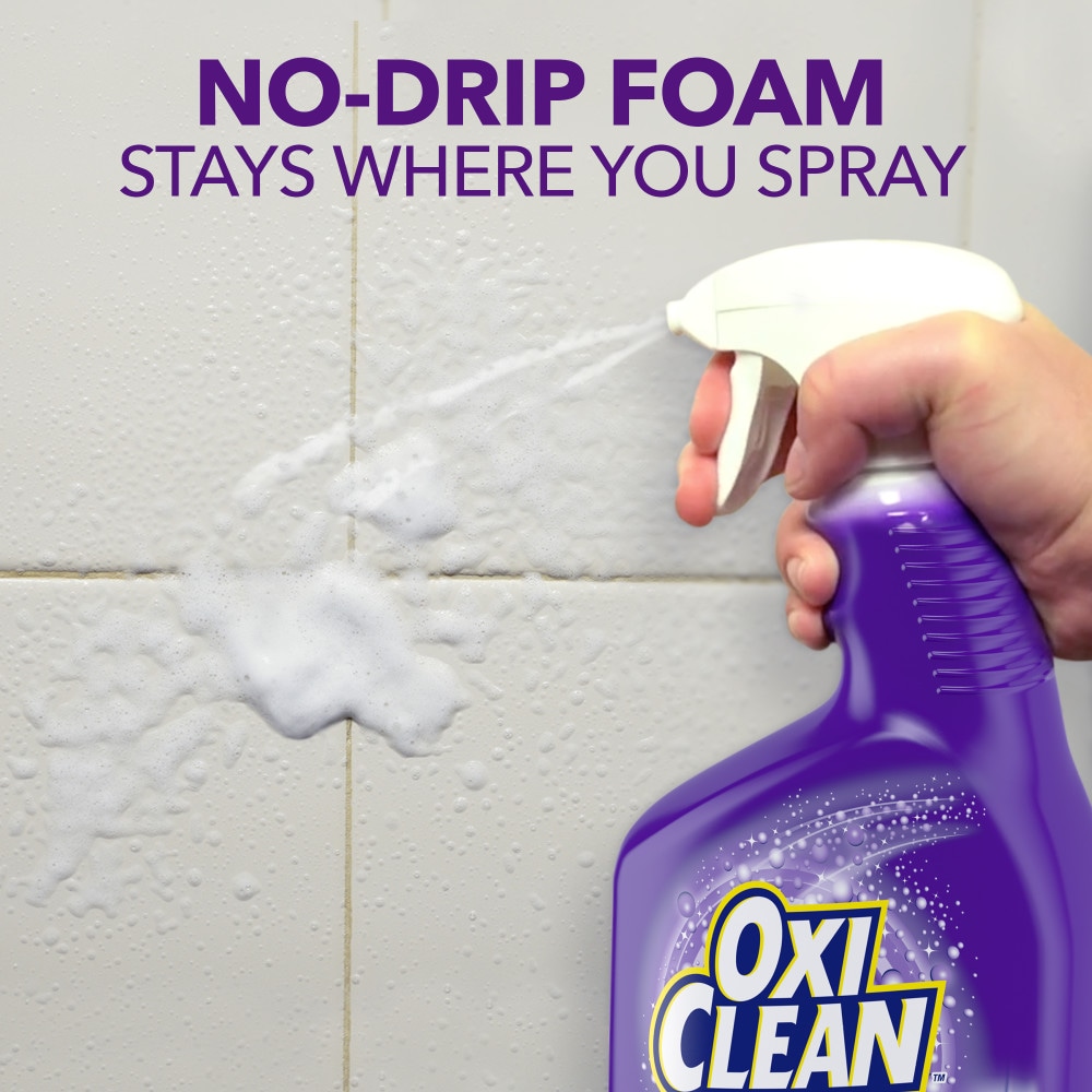 OxiClean plus Bleach, No Drip Foam, Mold & Mildew Bathroom Stain