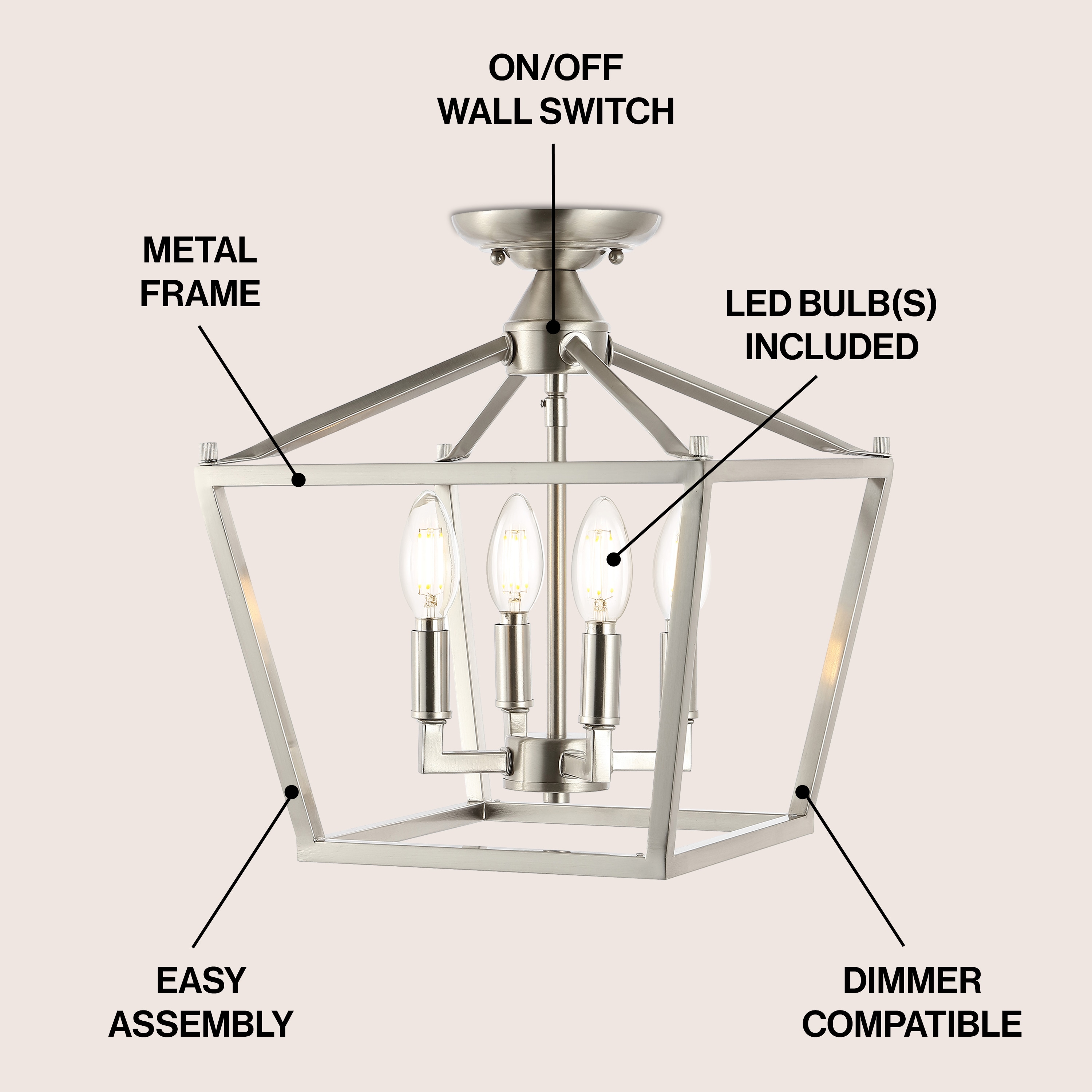 JONATHAN  Y JYL7610D flushmounts - View #3