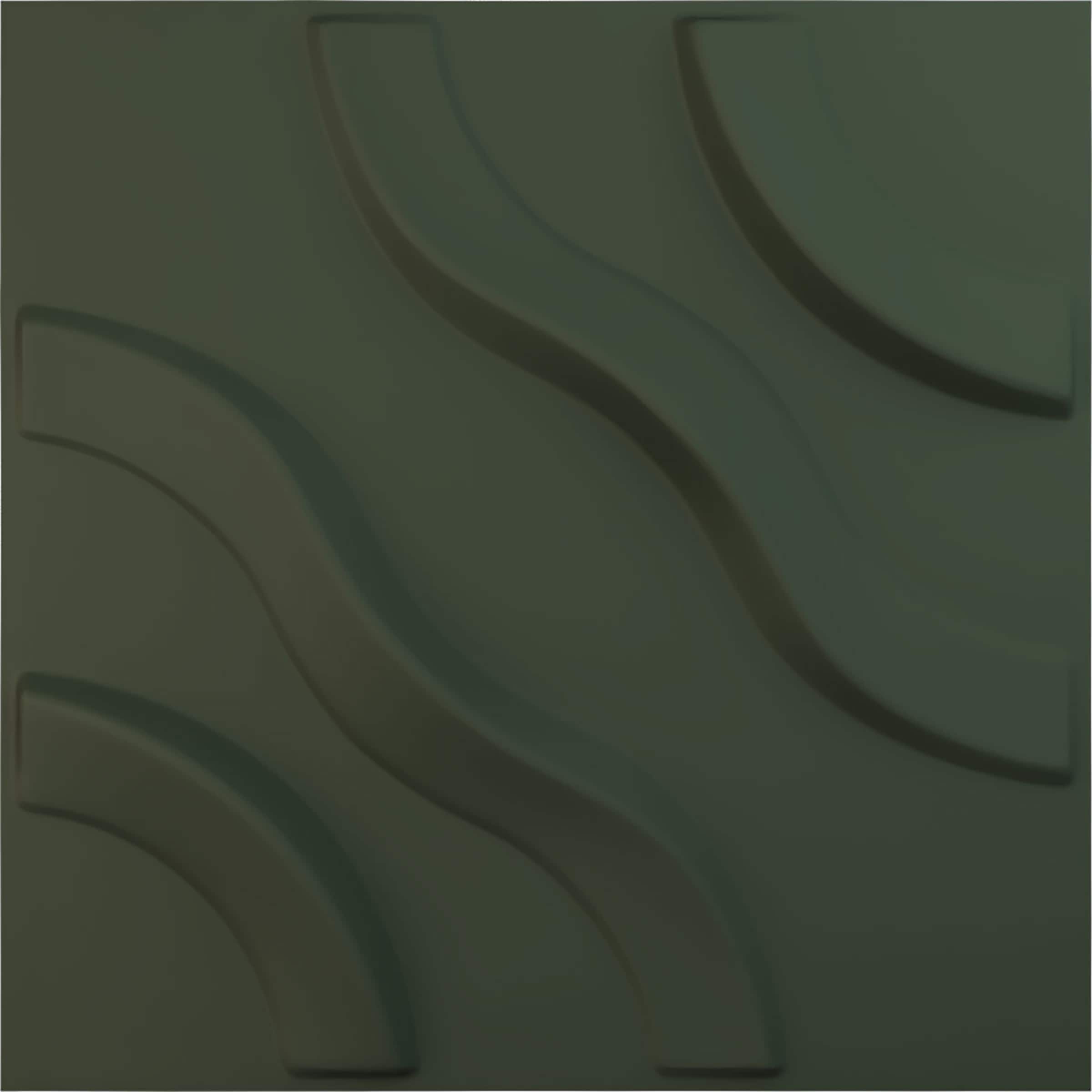 Ekena Millwork WP12X12LAGHC 11-7/8-in x 11-7/8-in Embossed Paintable/Stainable Green PVC Wall Panel ( 0.98-sq ft )