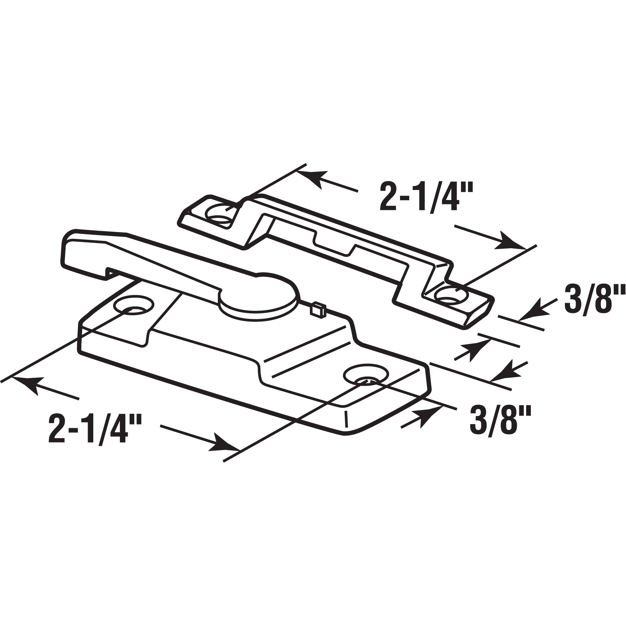 Prime-Line F 2922 Horizontal-Sliding-Window-Sash-Locks - View #2