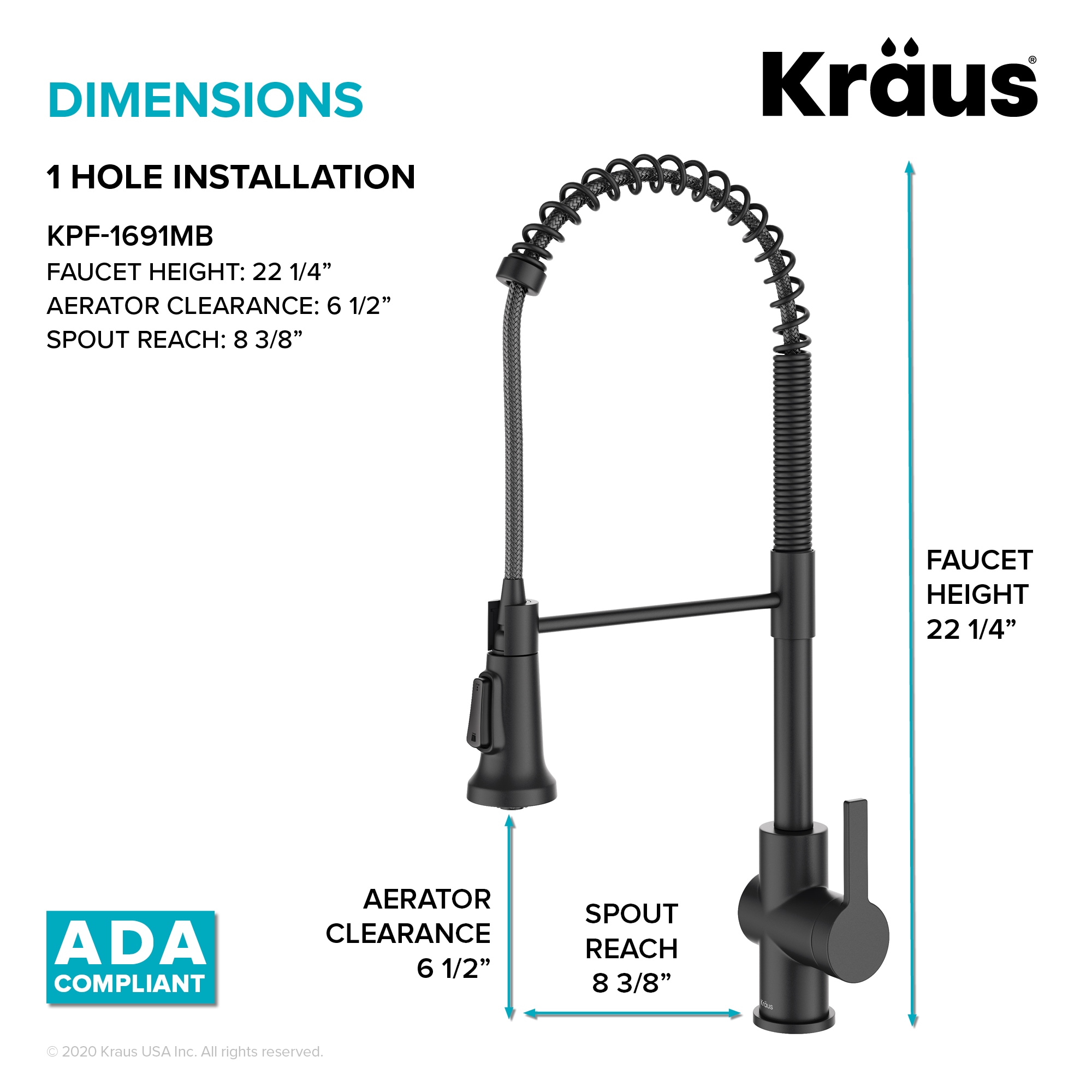 Kraus KPF-1691MB Kitchen-Faucets - View #6