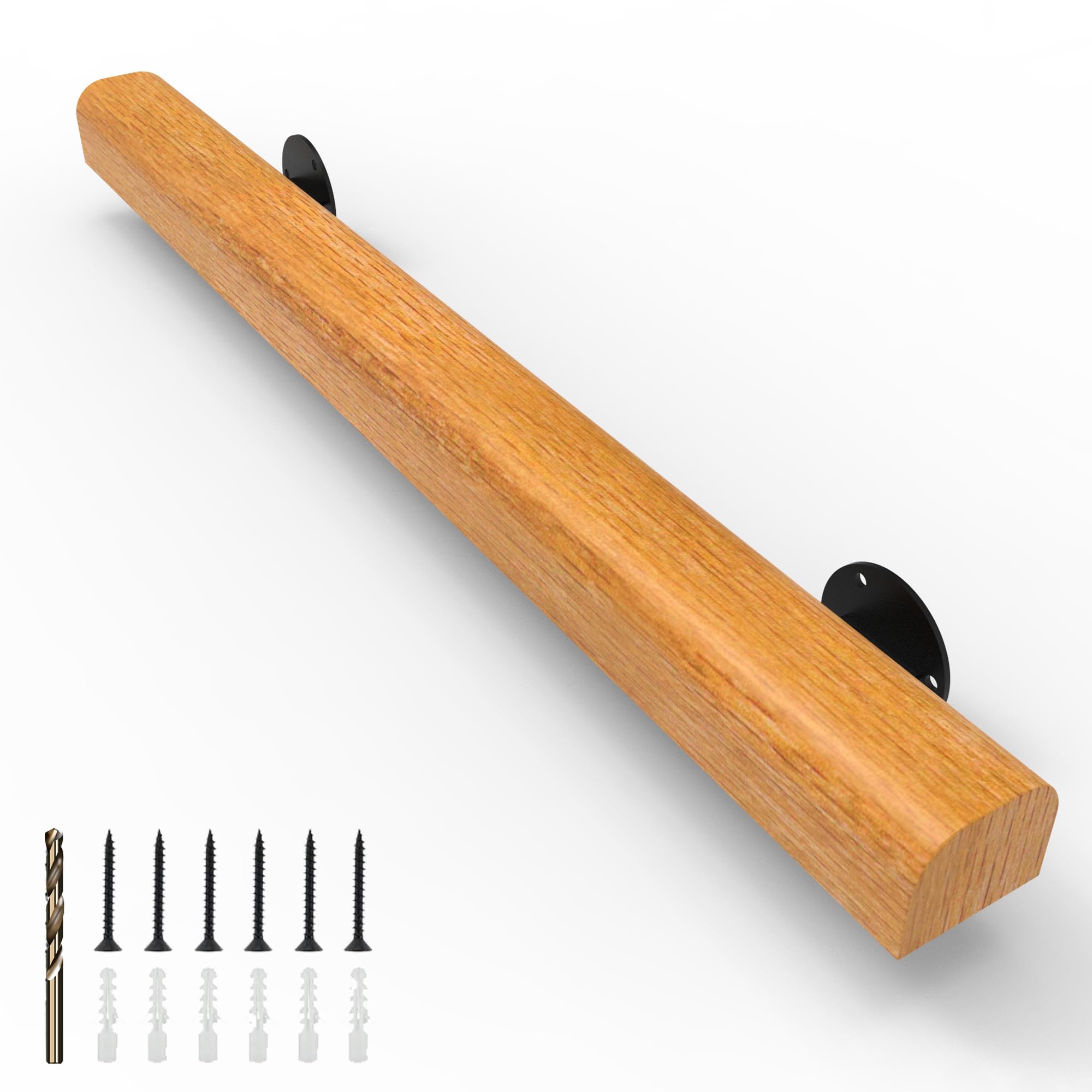 24 Inch High Railing Justincity 1ft Wood Stair Handrail Wall Mount Hand Railings for Stairs ...