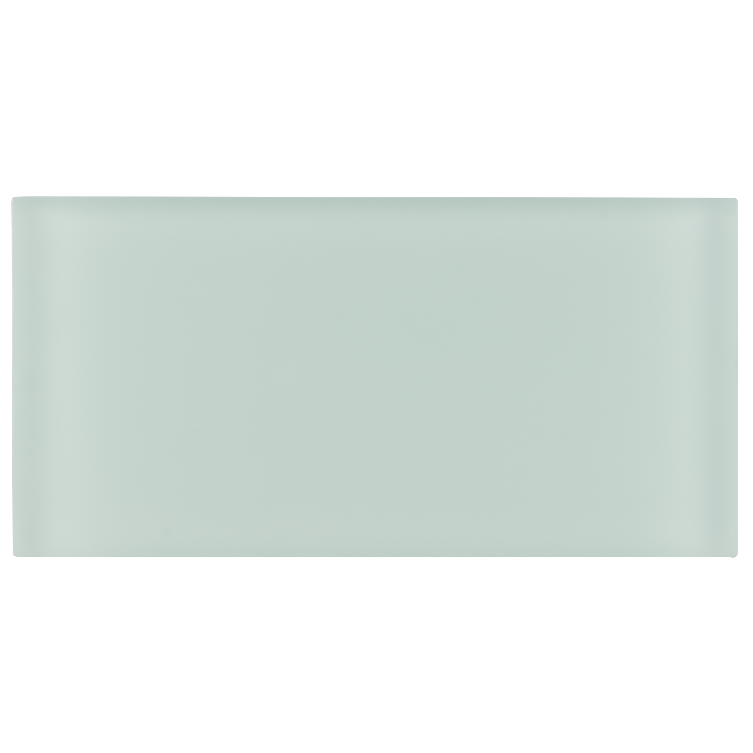 Artmore Tile EXT3RD102550 Lumin Seafoam 3 in. x 6 in. Frosted Glass Subway Wall Tile Sample