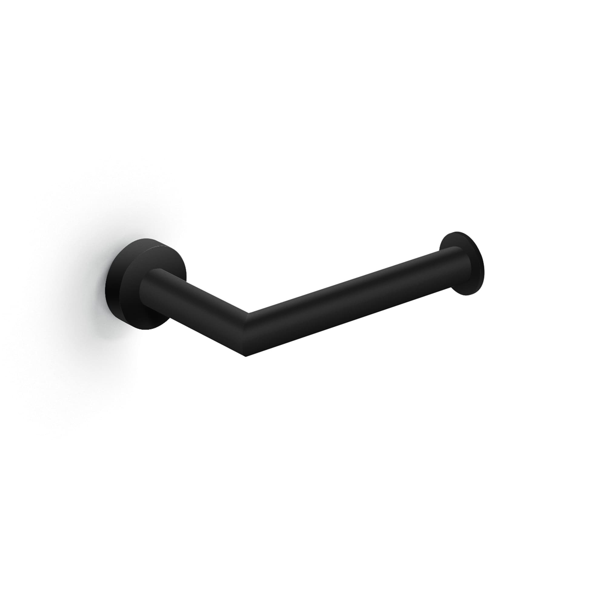 WS Bath Collections PLUS WSBC A5204.22 Plus WSBC Matte Black Wall Mount Single Post Toilet Paper Holder
