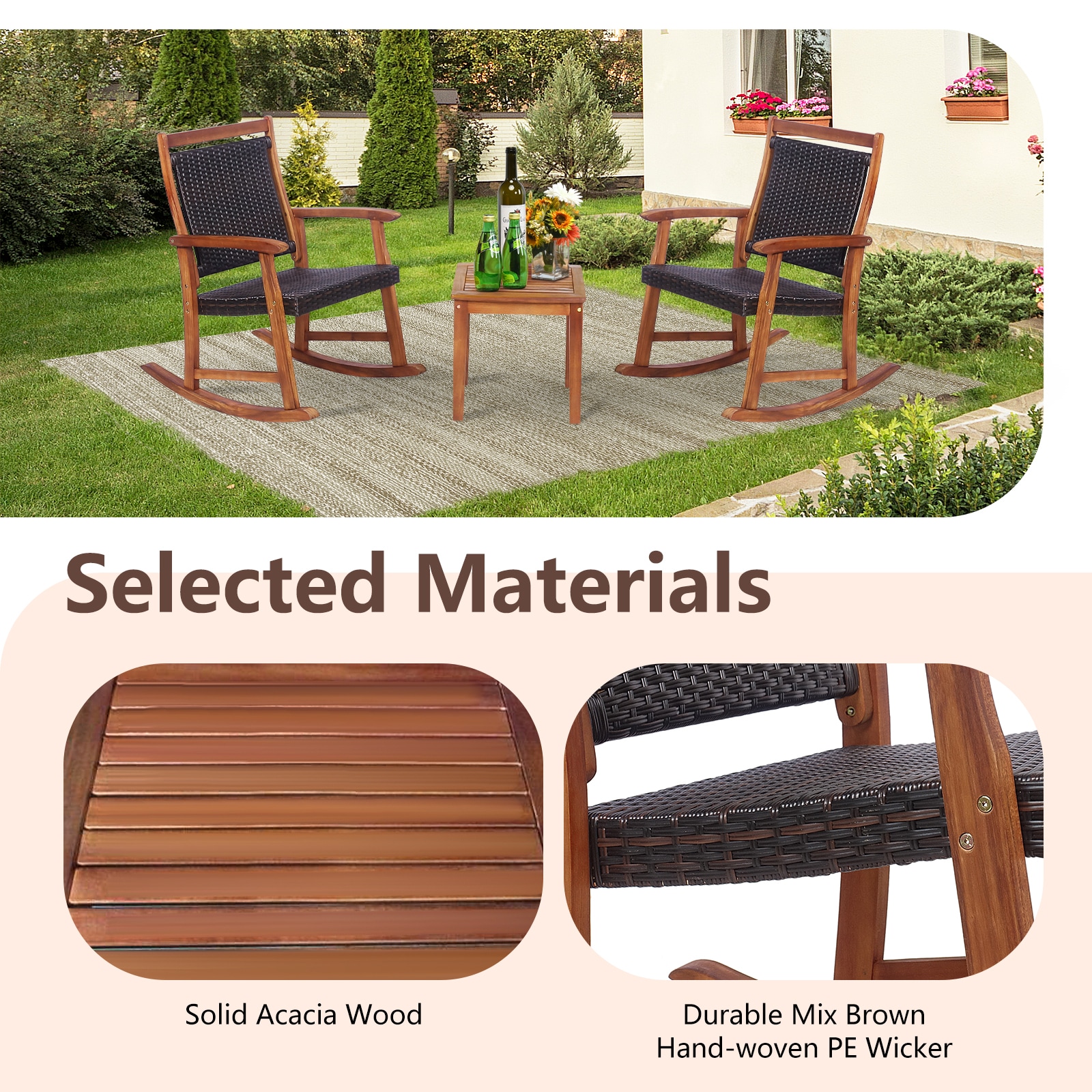 Forclover HYFC-0454 Patio-Chairs - View #7