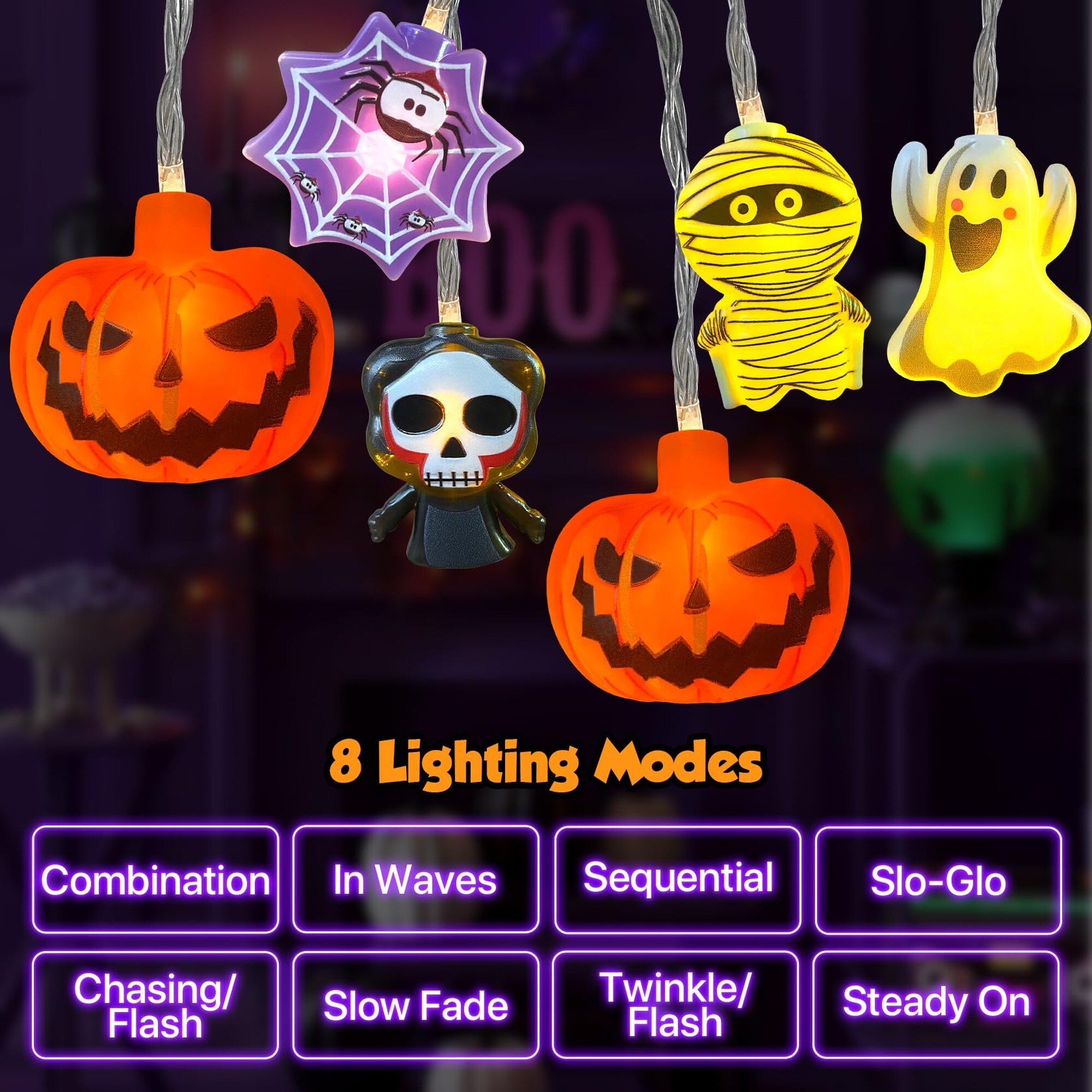 Numhew NHBEN406571 Halloween-String-Lights - View #3
