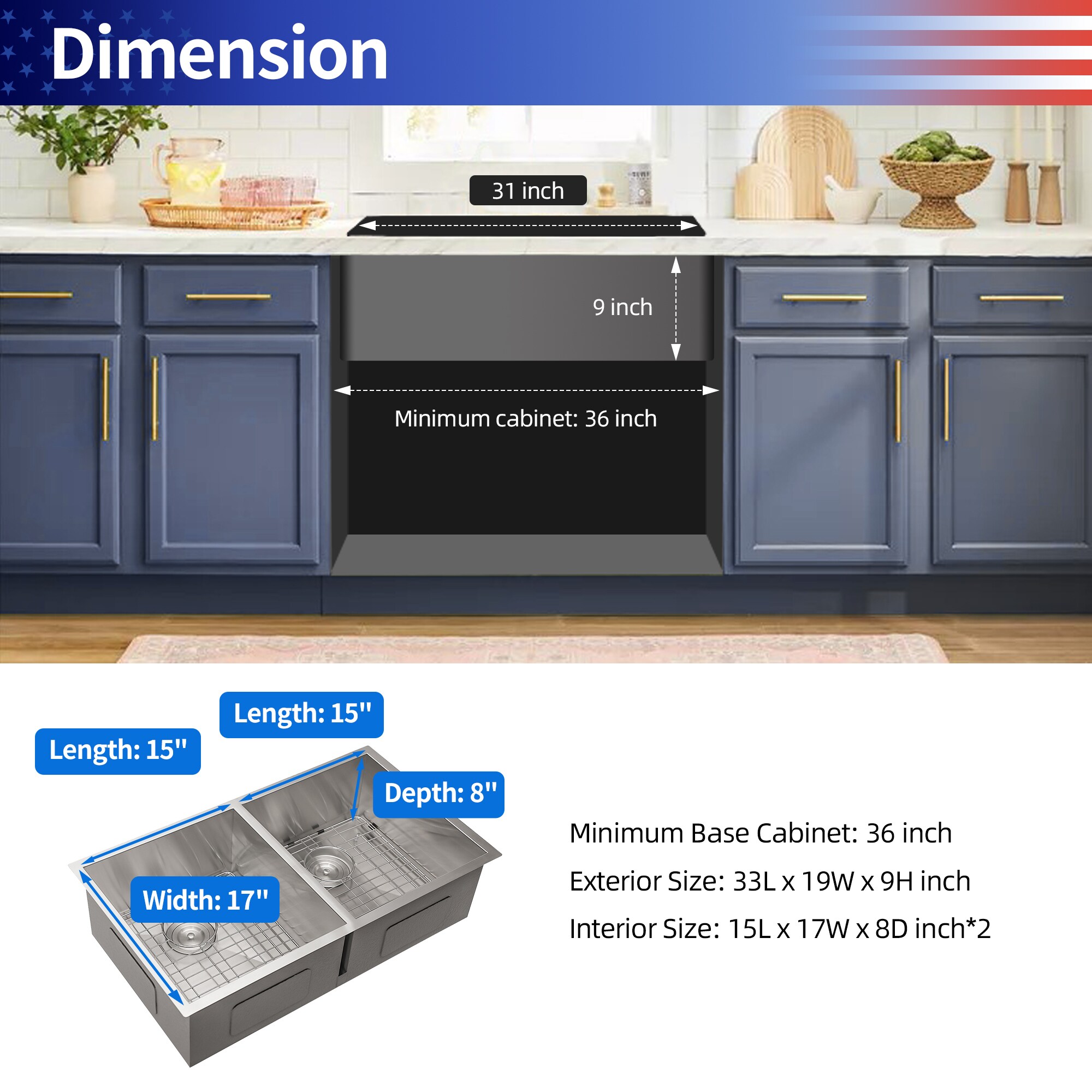 Rainlex RX-SS30-3319-55 Kitchen-Sinks - View #9