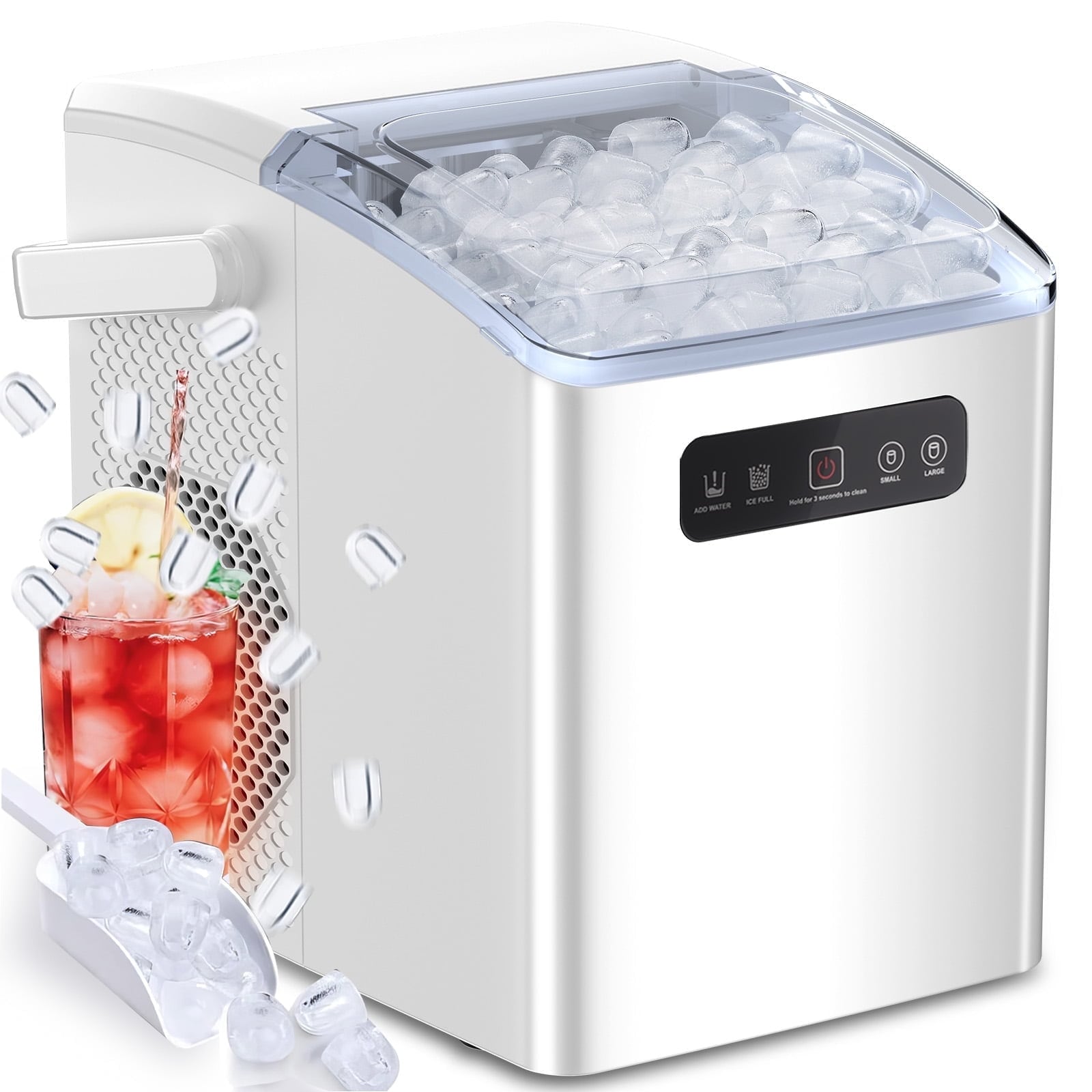 COWSAR LSZ34IM24W 26-lbs. Ice Per day Bullet Ice Maker ( White )