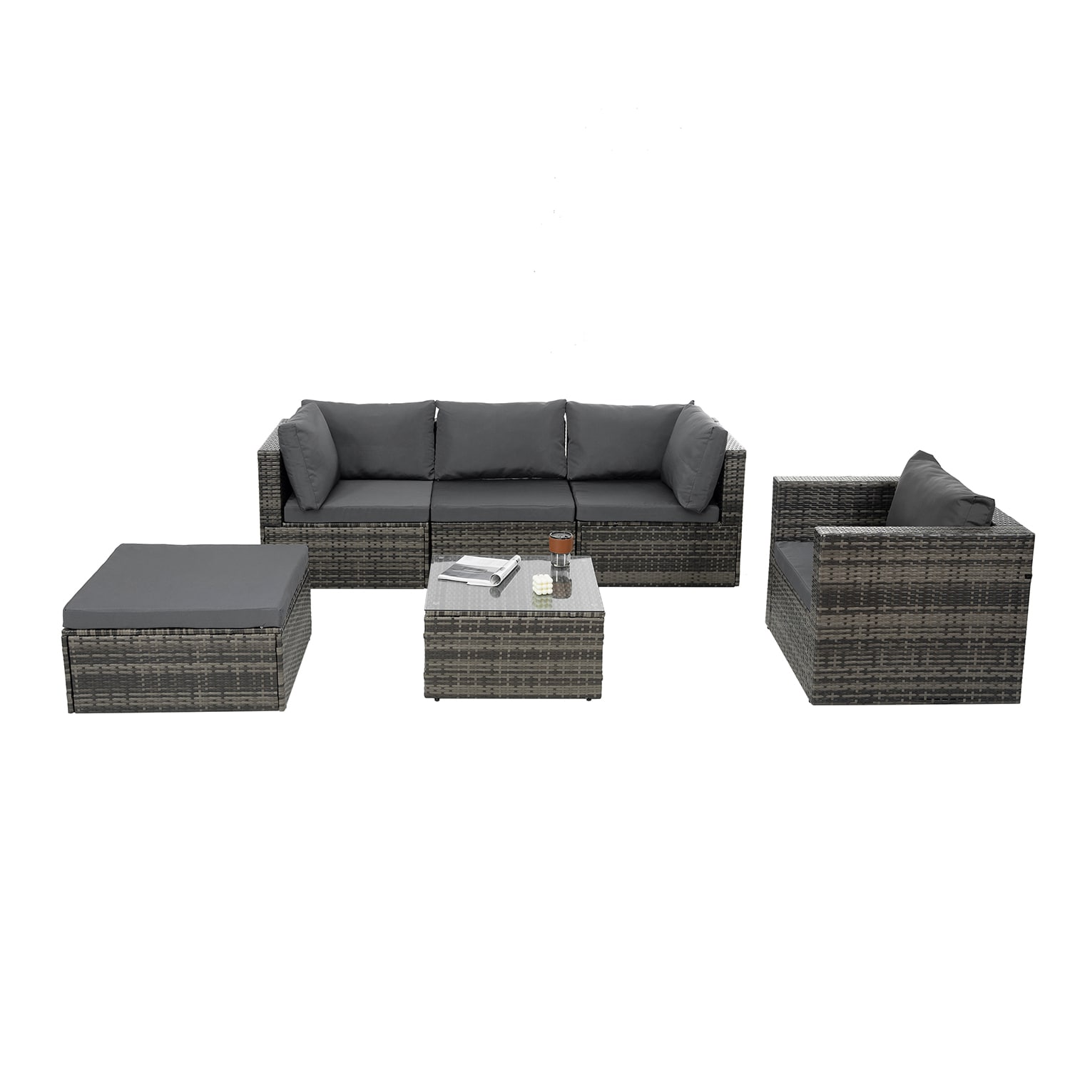 SINOFURN SYB790007GY Patio-Conversation-Sets - View #2