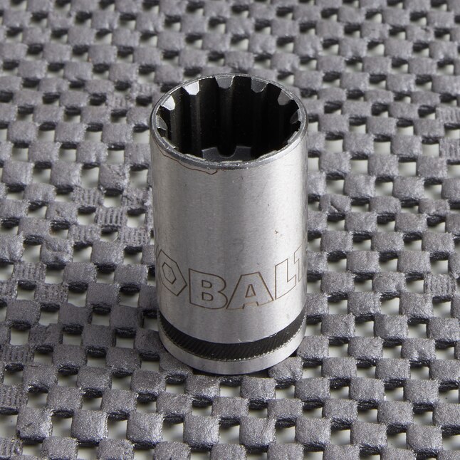 Kobalt Universal Standard (SAE) 1/2-in Drive Spline 5/8-in Shallow Socket Kobalt Universal Standard (SAE) 1/2-in Drive Spline 5/8-in Shallow Socket