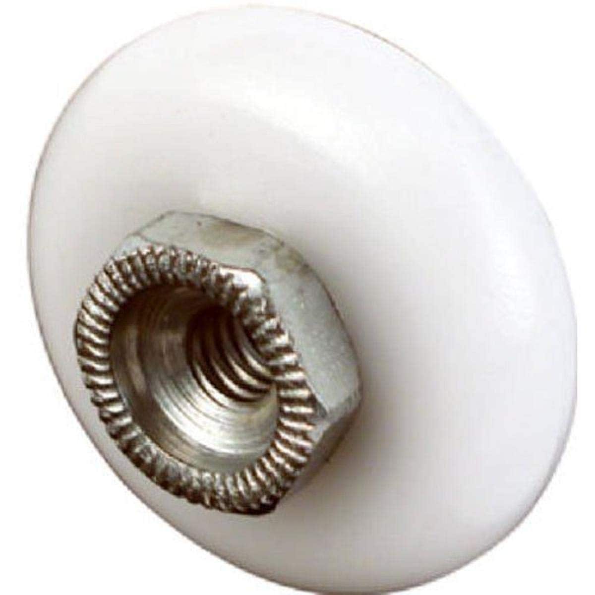 Prime-Line Slide-Co 1901-A 7/8 In. Nylon Tub Enclosure Oval Edge Ball Bearing Roller (2 Pack)