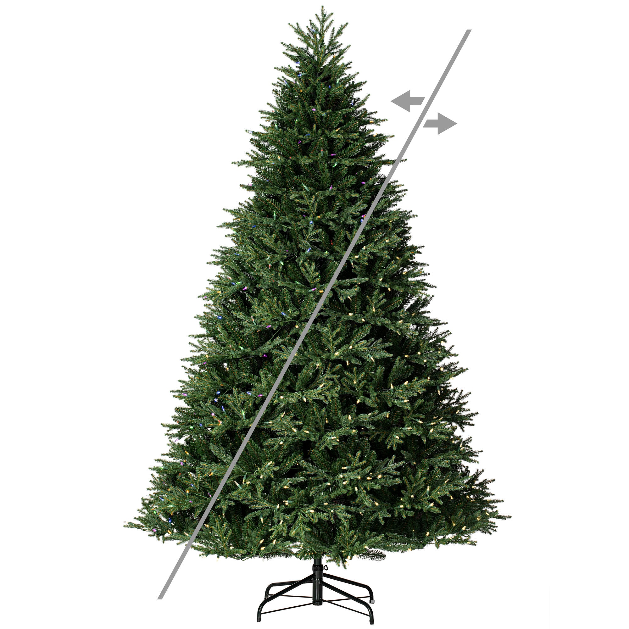 Vickerman DT213583LEDCC 9-ft Fir Pre-lit Artificial Christmas Tree with White LED Lights
