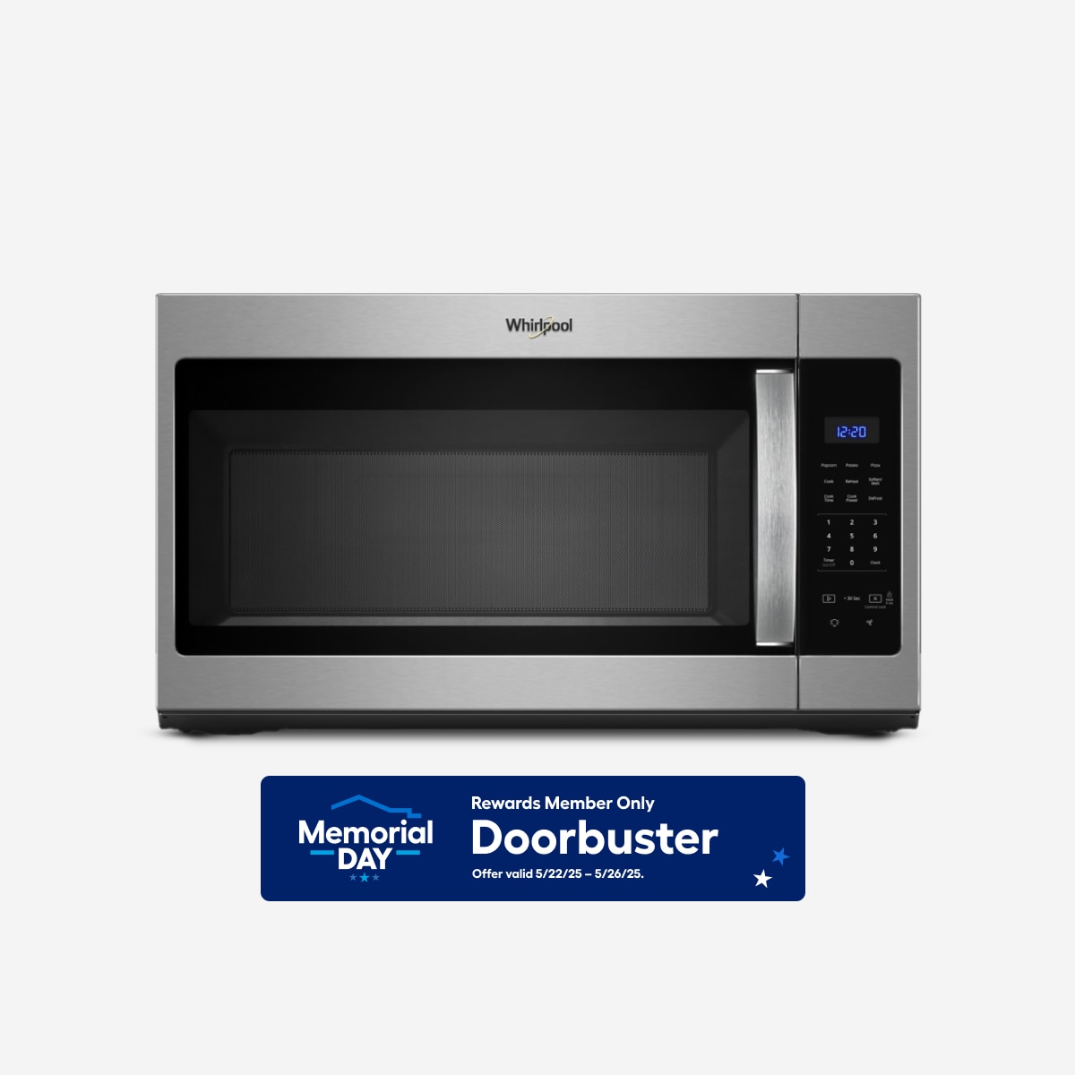 Whirlpool WMH31017HZ 1.7-cu ft 29.94-in Over-the-Range Microwave ( Fingerprint Resistant Stainless Steel )