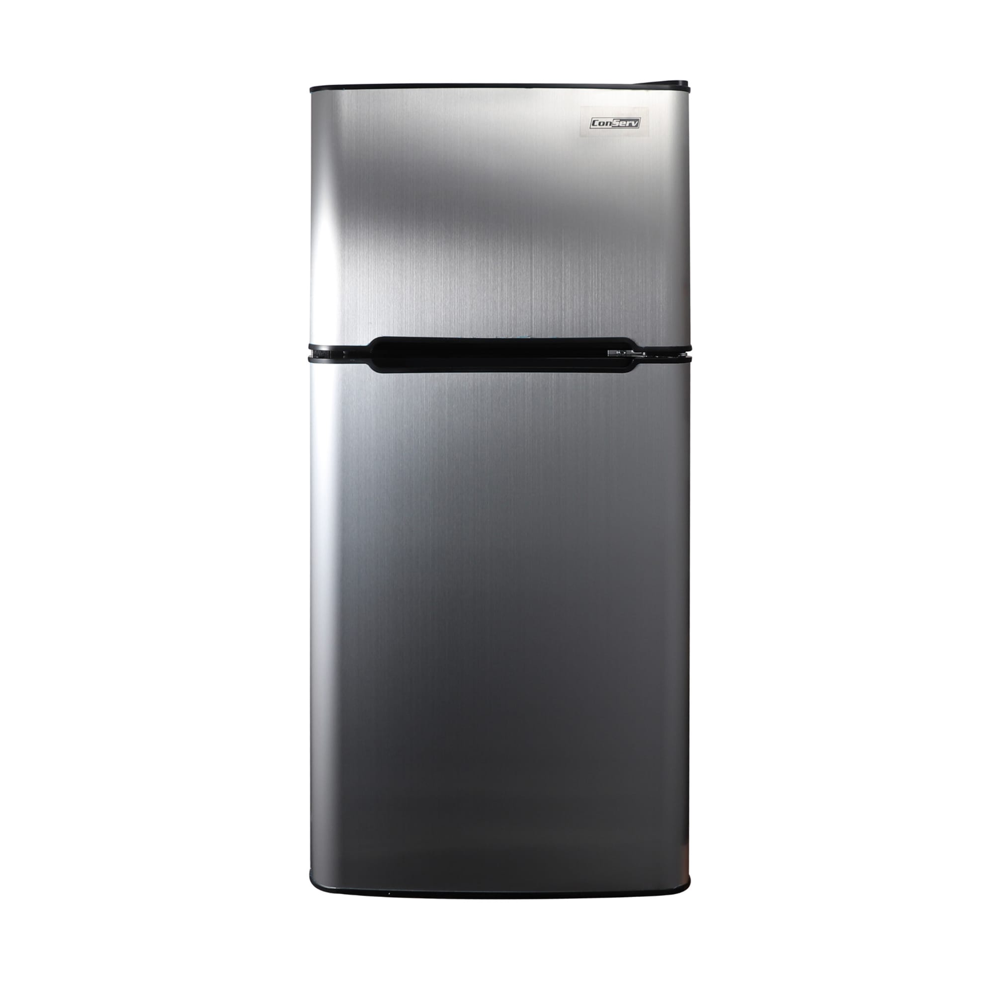 Conserv 4.5-cu ft Standard-Depth Freestanding Mini Fridge Freezer Compartment (Stainless) | CRMF 4502 Stainless