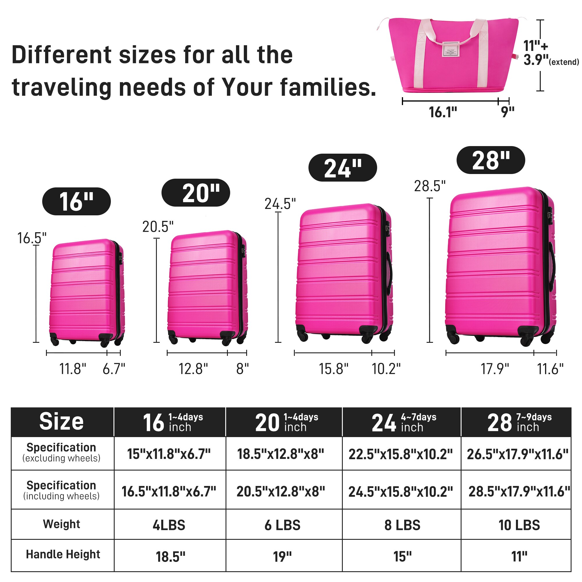 ModernLuxe L3P-PP310249AAH Luggage-And-Luggage-Sets - View #10