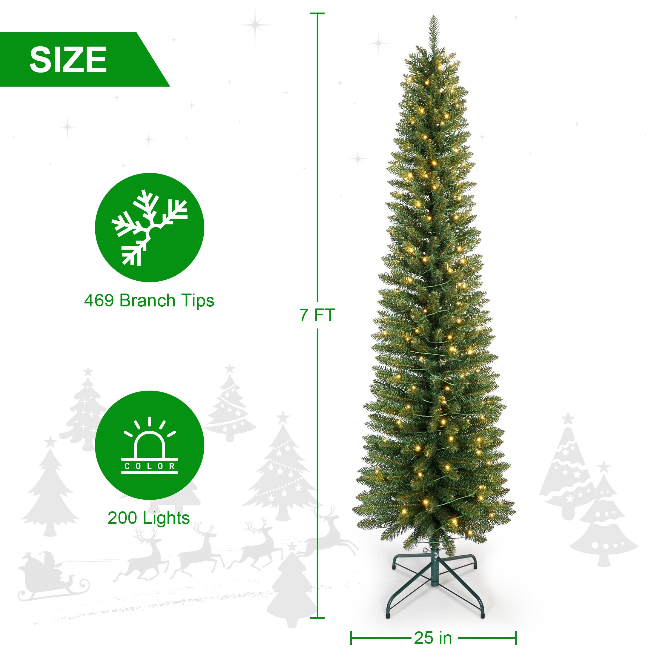 AAZJ NBC-66854LEDCL Artificial-Christmas-Trees - View #8