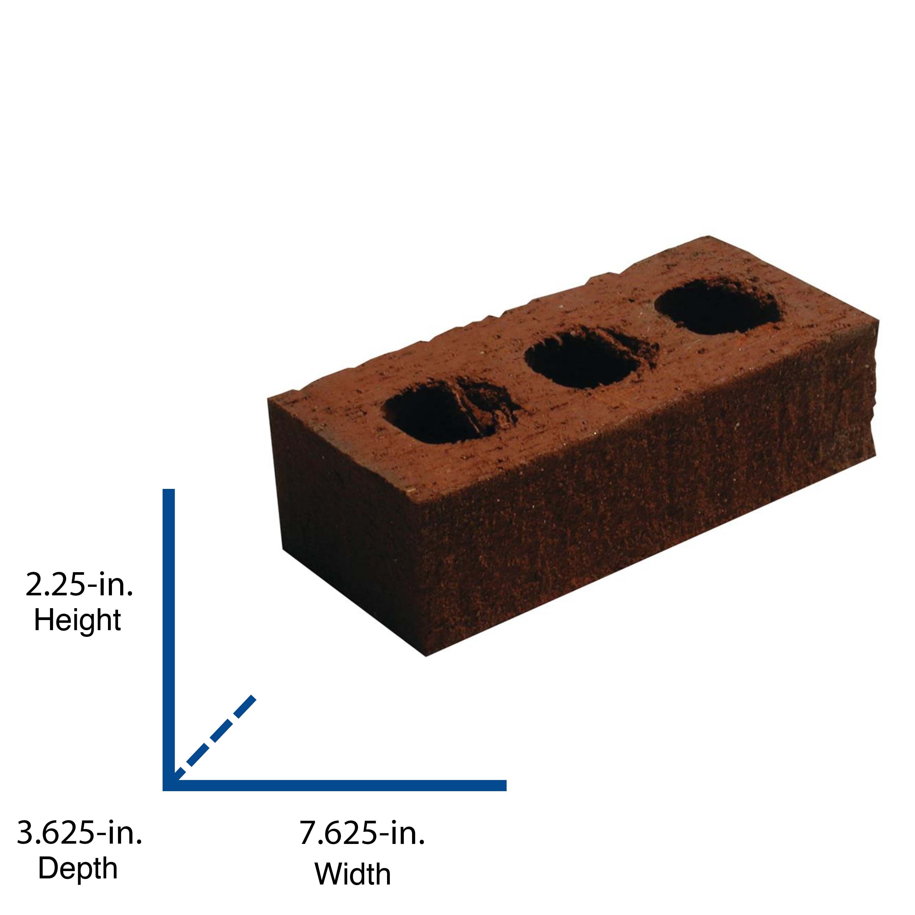 8-in x 4-in Red Clay Cored Brick in the Brick & Fire Brick