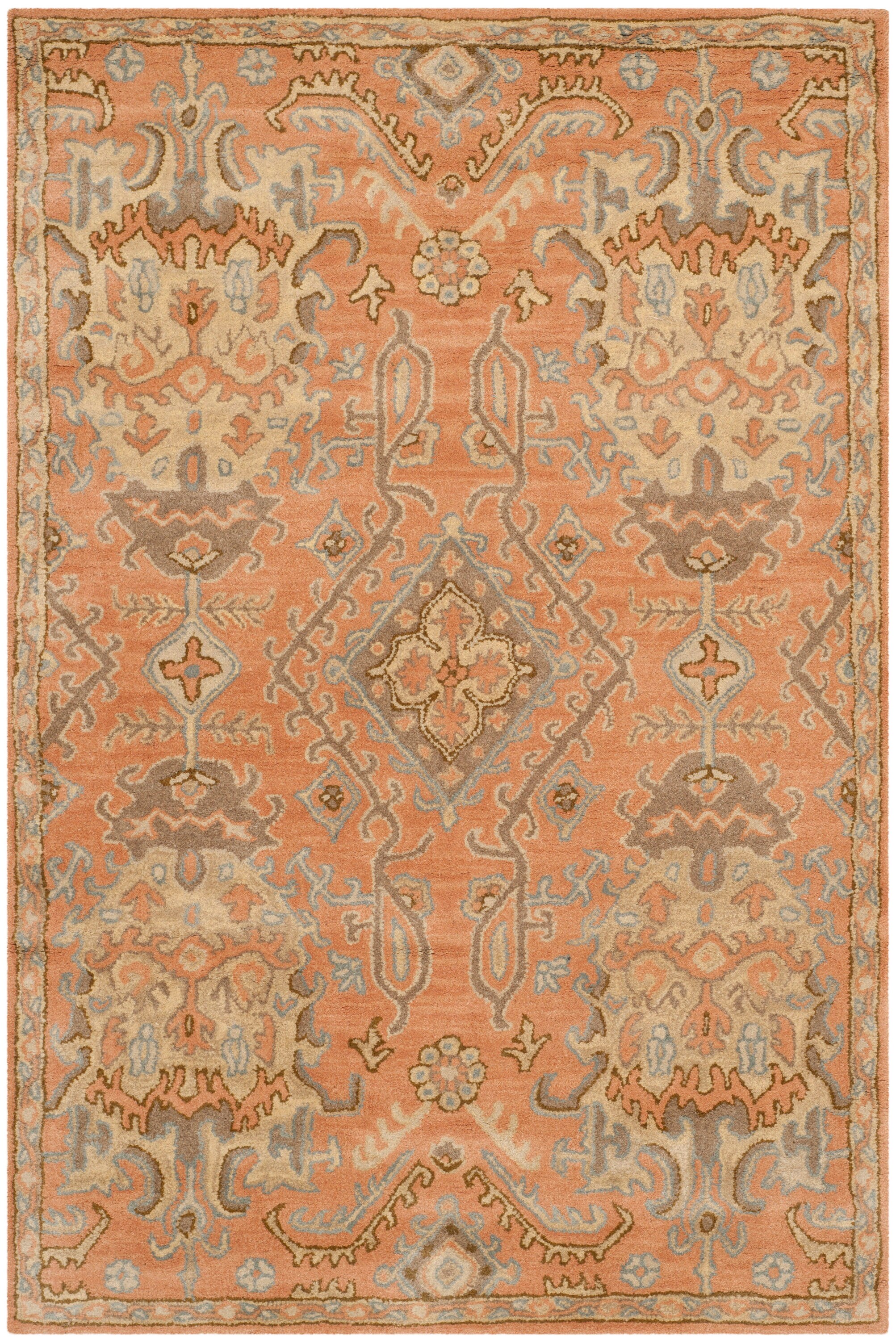 Wyndham 203A Terracotta 4 x 6 Rectangular Area rug