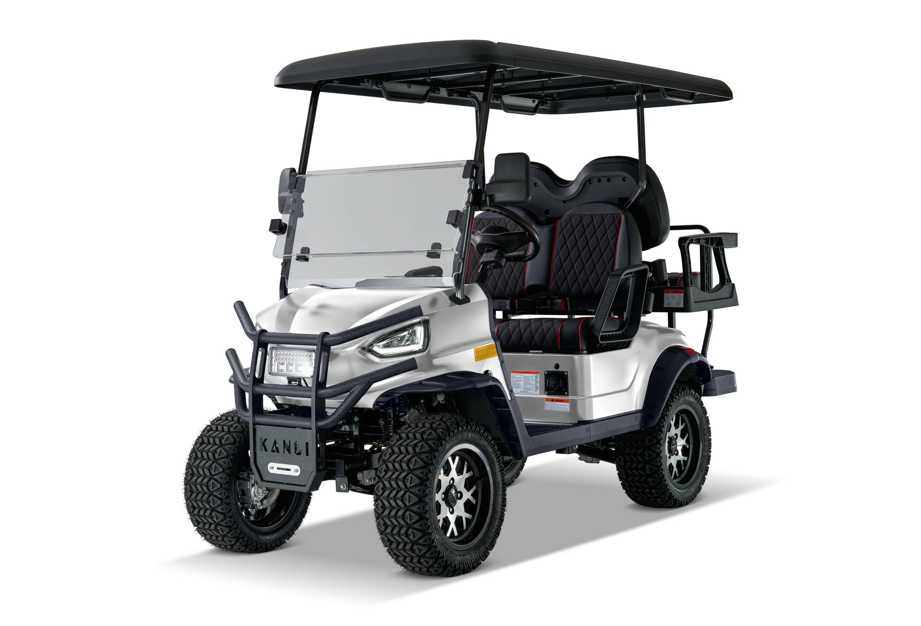 KANDI LOW4PLIME-L-S Element 4 Seat Electric Golf Cart with Lithium Battery, Max 15-MPH
