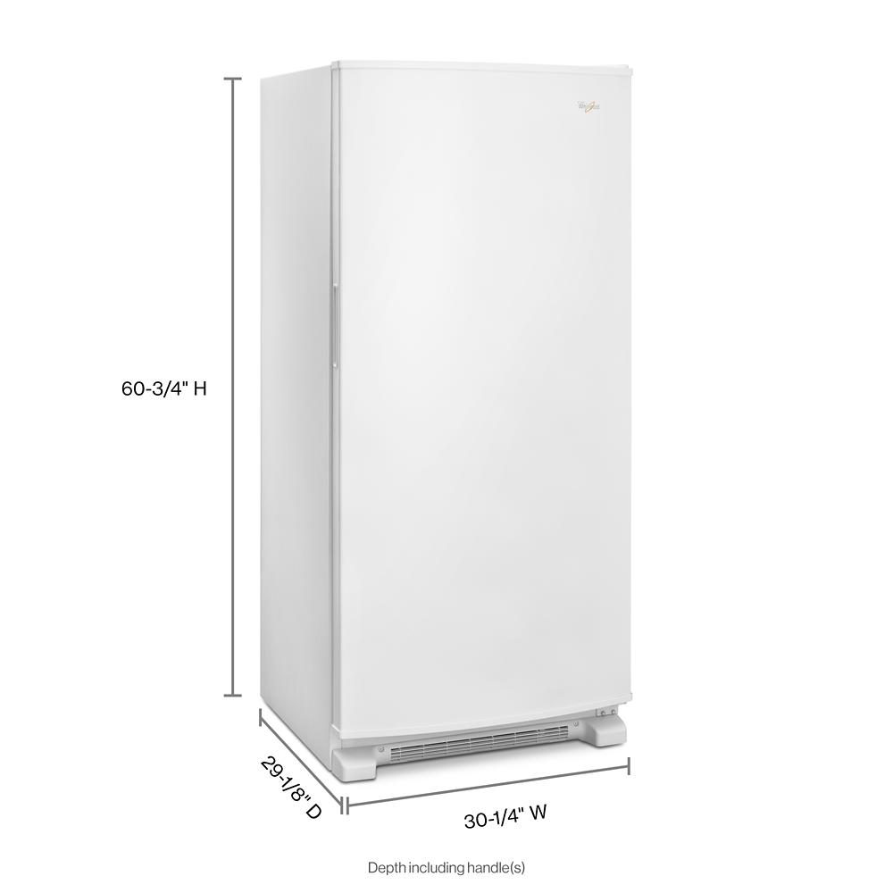 Whirlpool 17.7-cu ft Frost-free Upright Freezer (White) in the
