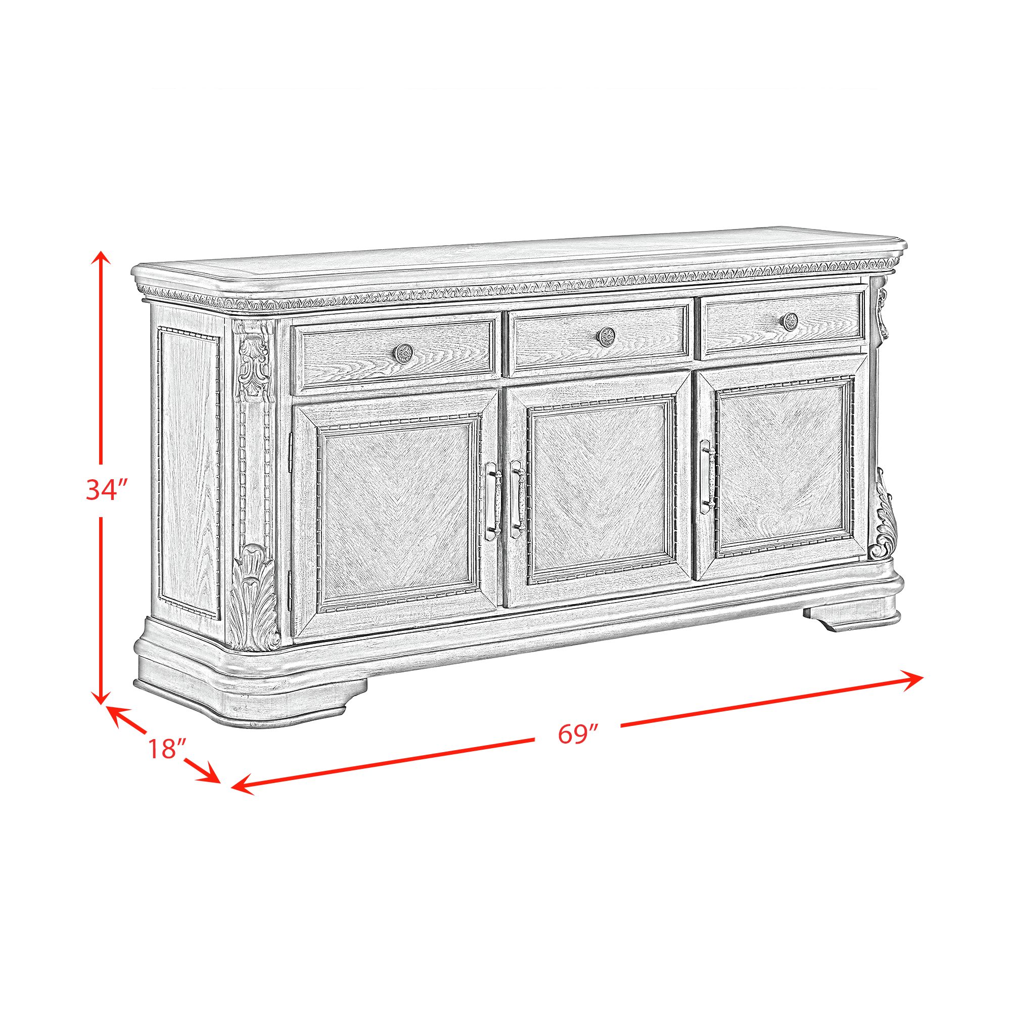 Picket House Furnishings DA-10460-5-SV Dining-Kitchen-Storarge - View #2