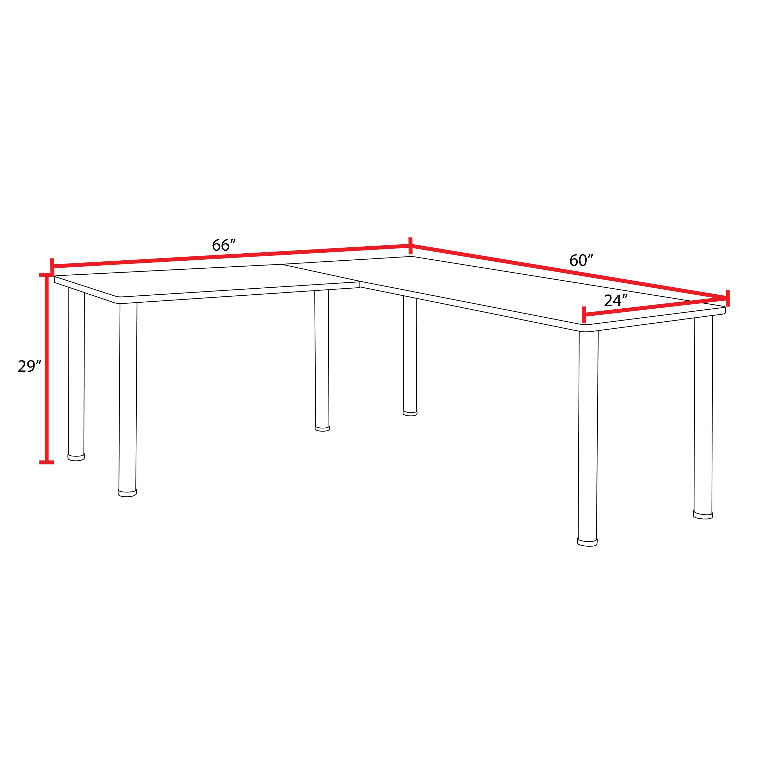 Regency MLSPM602442GYBPBK desks - View #8