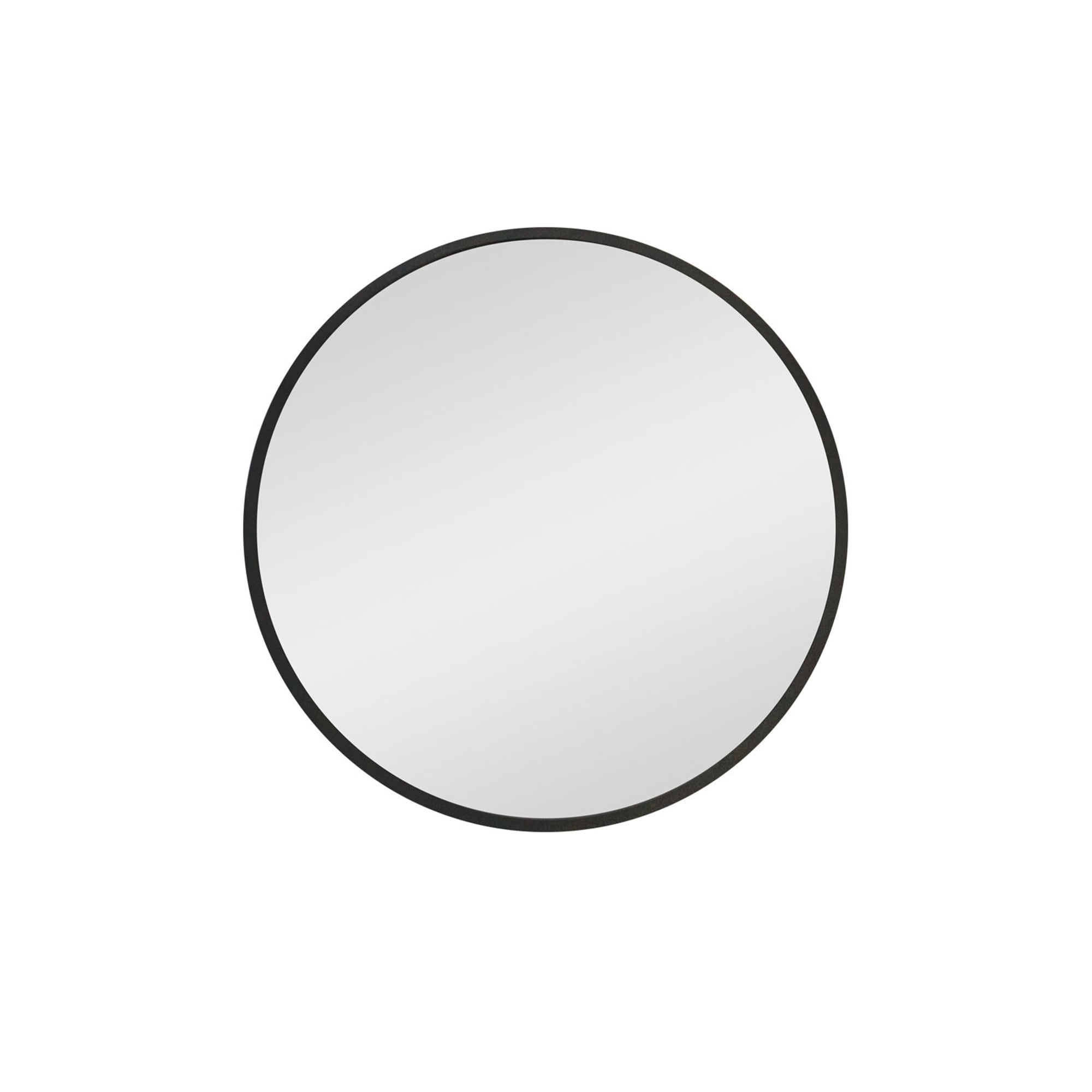 Bybafun YD5300002 24-in x 24-in Surface Mount Black Mirrored Round Soft Close Medicine Cabinet