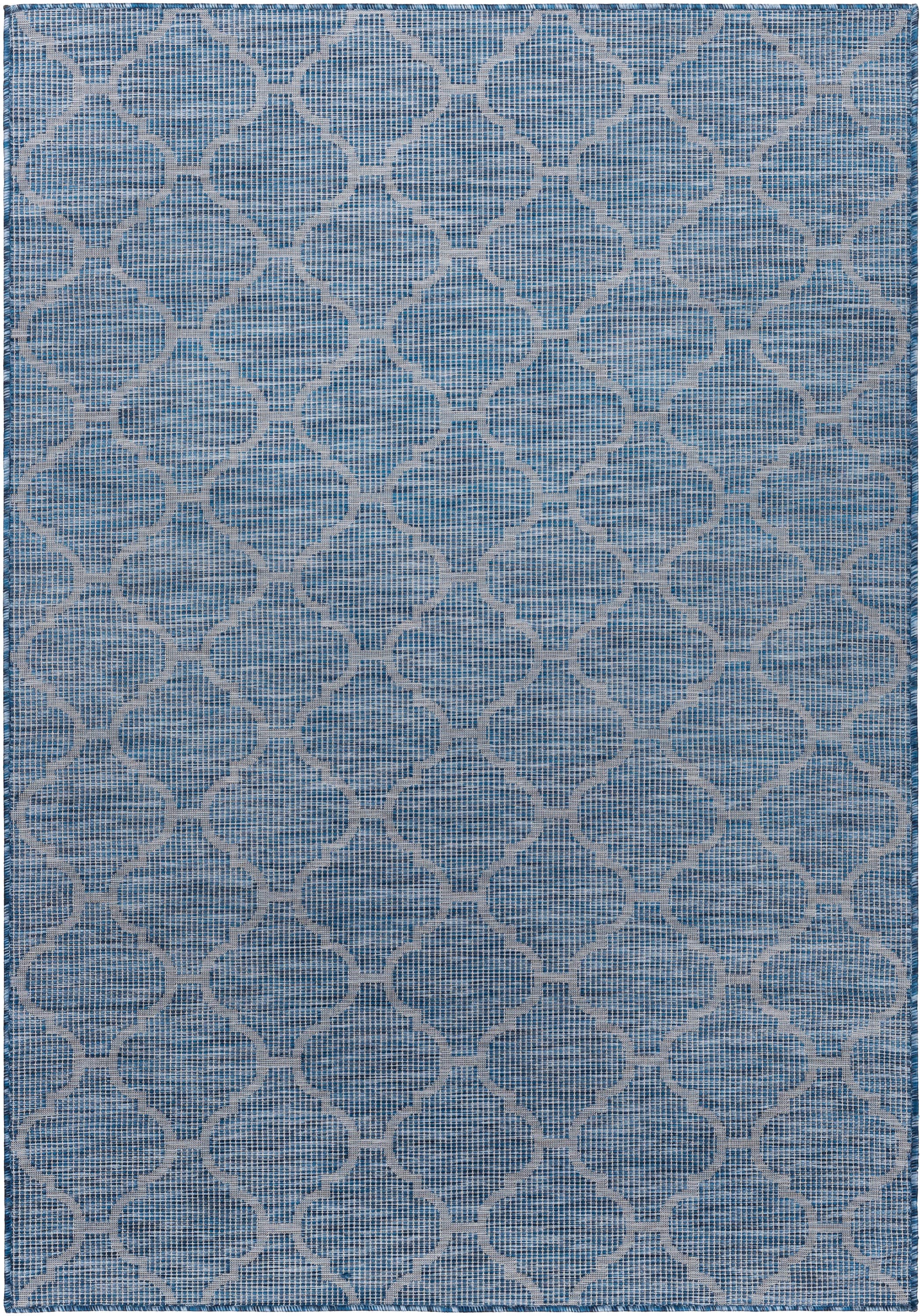 Artistic Weavers PSA2340-537 Pasadena 5 X 7 Blue Indoor/Outdoor Geometric Oriental Area Rug