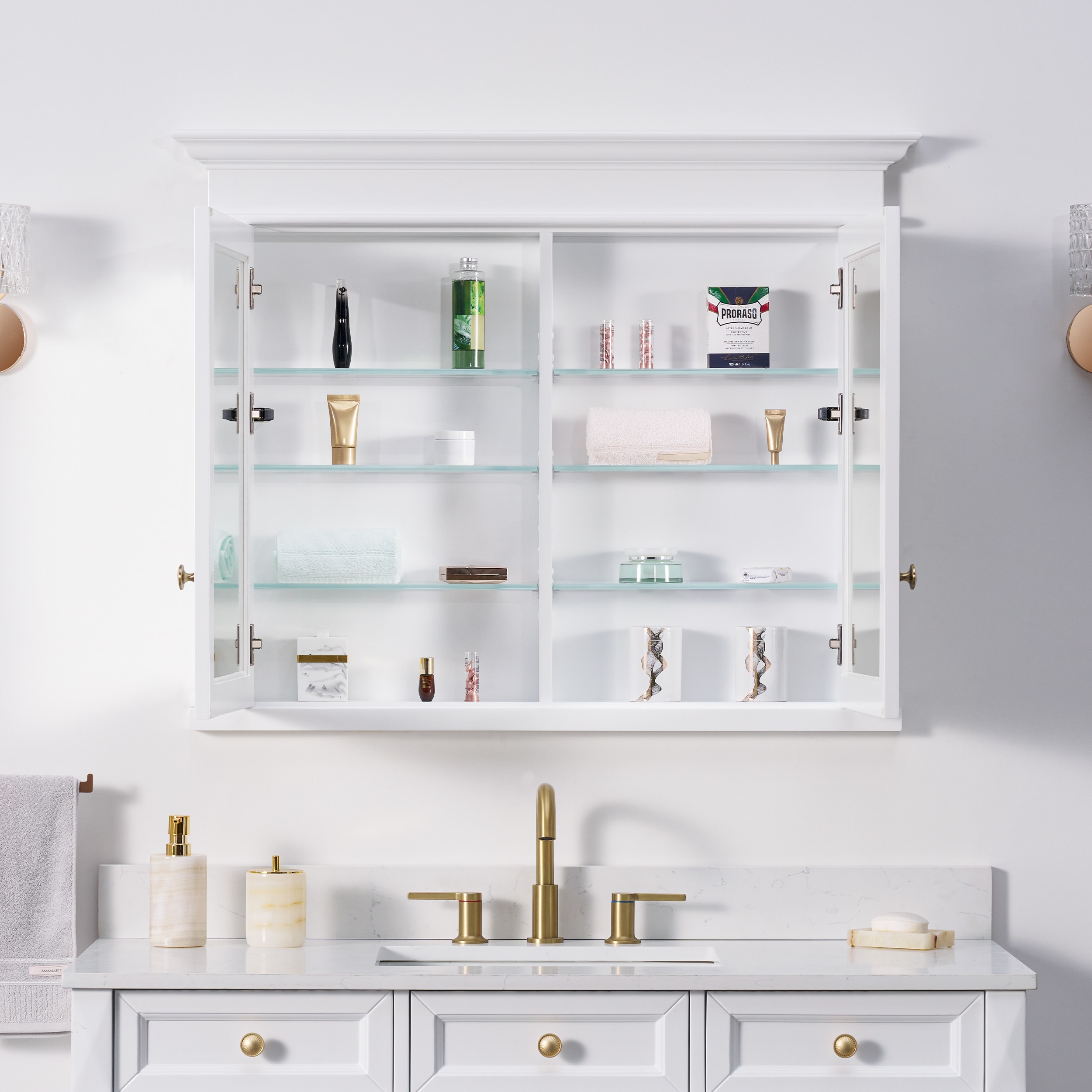 WELLFOR DB4032MC-WT Bathroom-Medicine-Cabinets - View #2