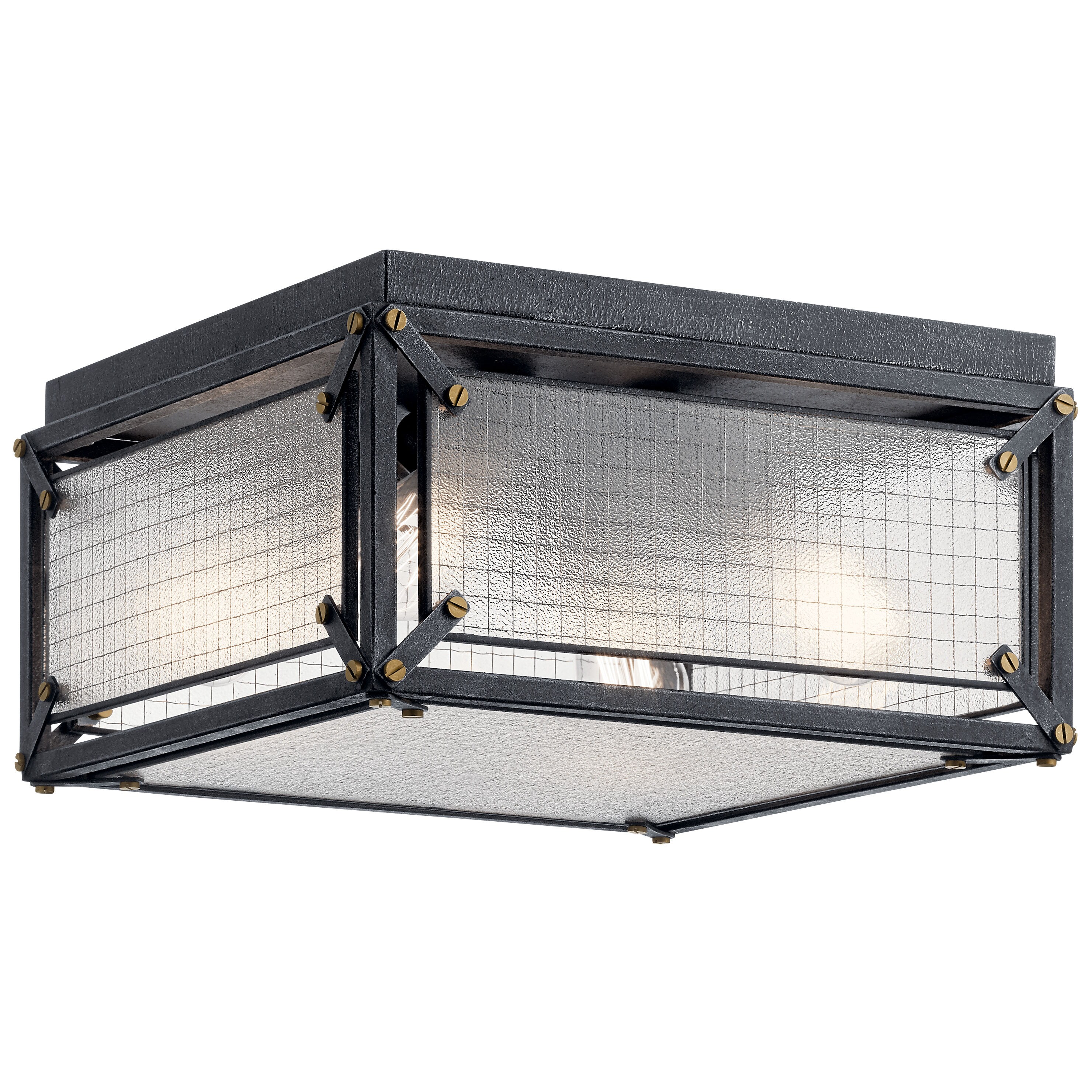 Steel Flush Mount Lighting At Lowes Com   12025089 