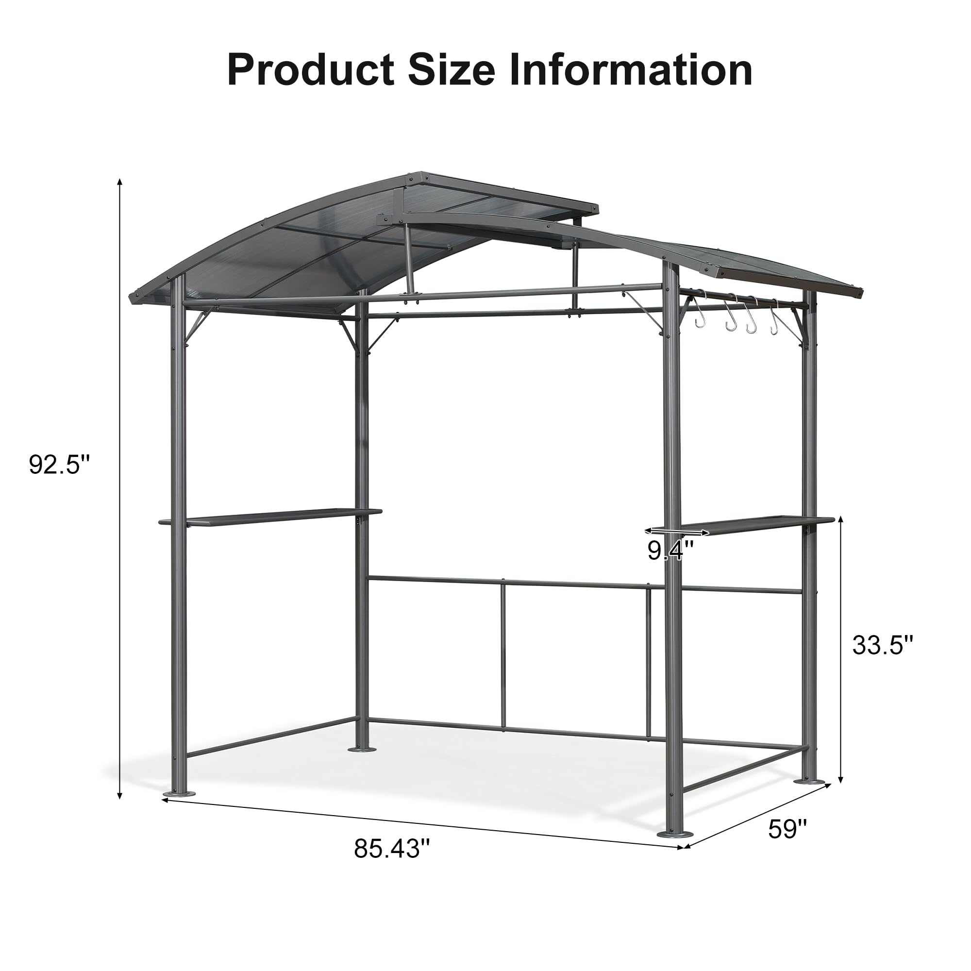 PURPLE LEAF LS04-PCSKP-0905 Wood-Resin-Gazebos - View #8