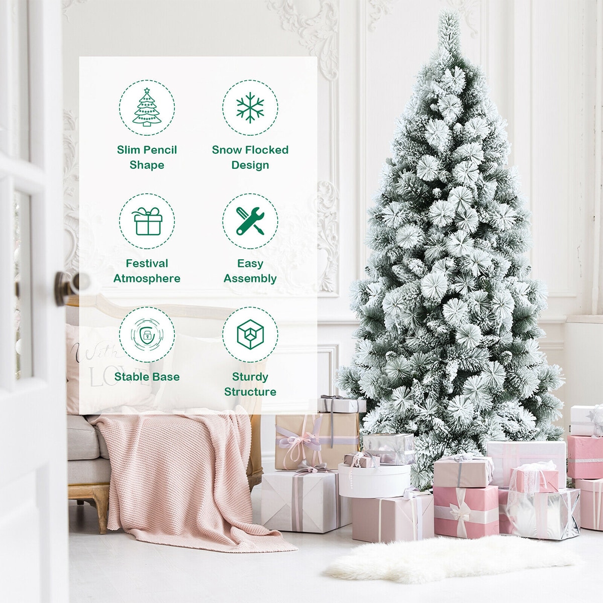 WELLFOR CM-HJY-23556 Artificial-Christmas-Trees - View #4