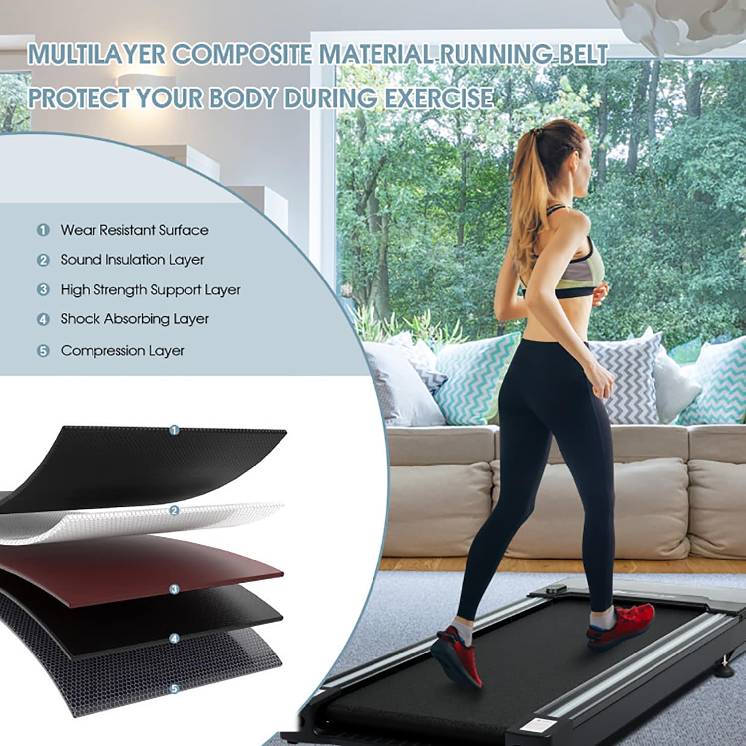 Lightweight discount running treadmill