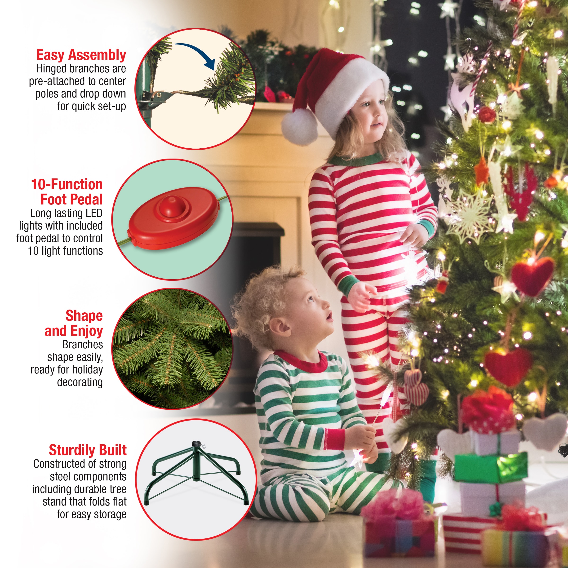 National Tree Company PEDD1-312LD-10X Artificial-Christmas-Trees - View #10