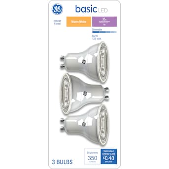 Agricultura Bermad Scully GE Basic 35-Watt EQ LED Mr16 Warm White Gu10 Pin Base Dimmable Flood Light  Bulb (3-Pack) in the Spot & Flood LED Light Bulbs department at Lowes.com