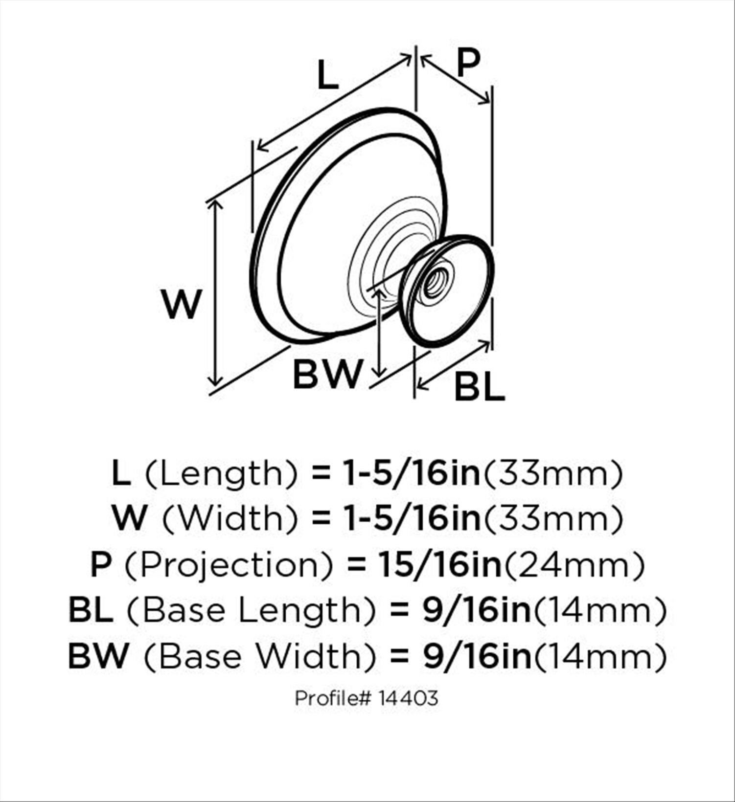 Amerock 1875423 Cabinet-Knobs - View #2