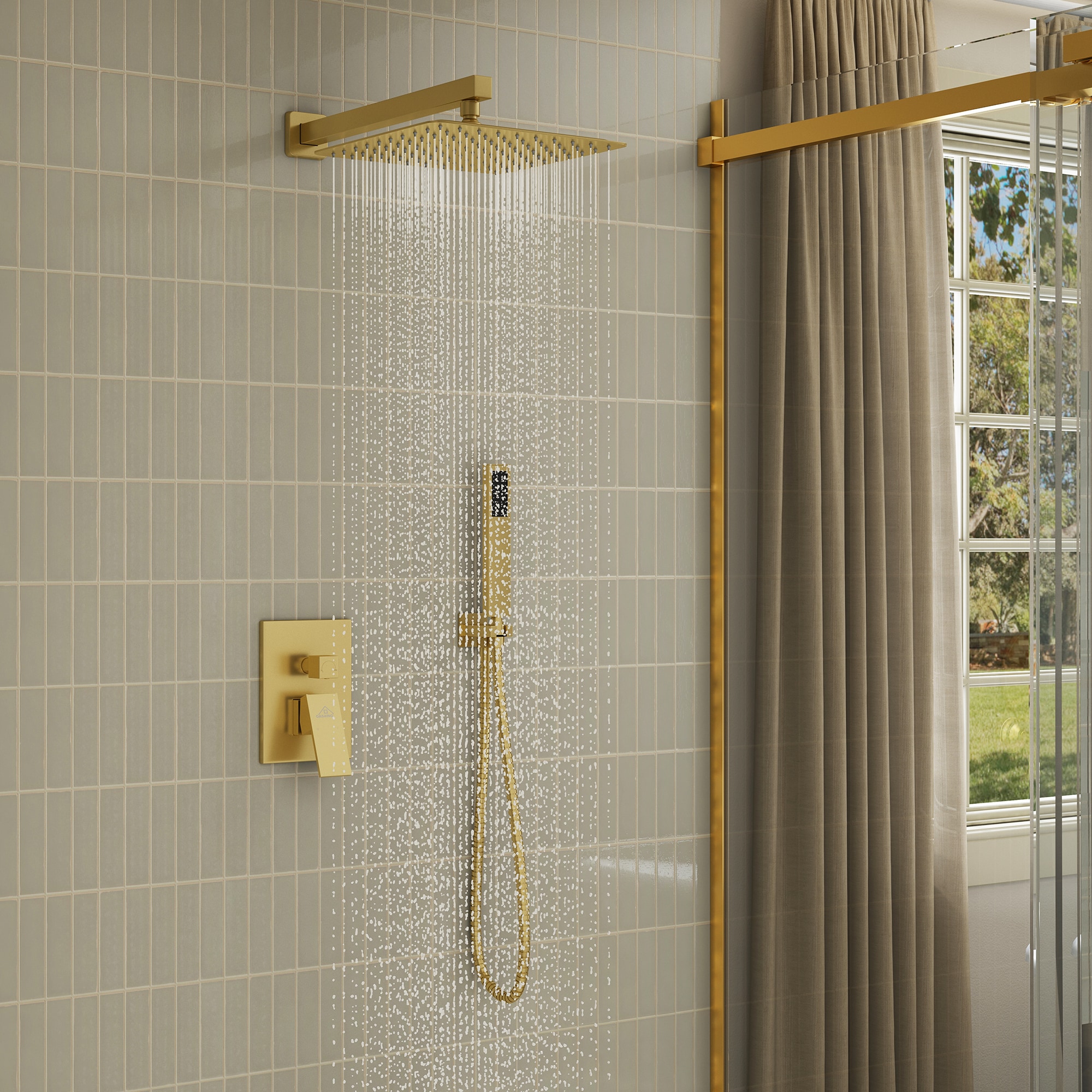 CASAINC WF-W98C02CP-10 Showerhead-Bar-Panels - View #4
