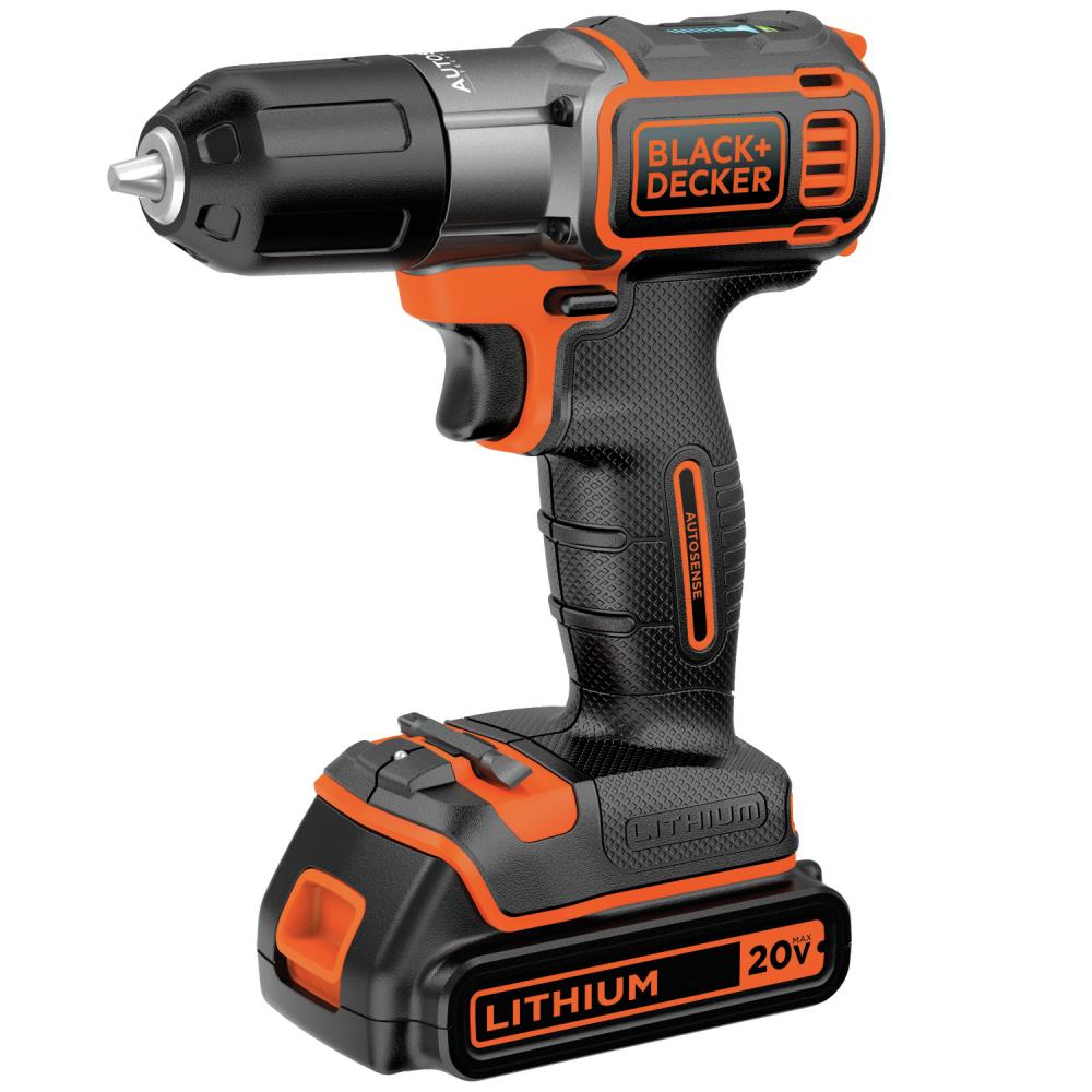 BLACK+DECKER 20-volt Max 3/8-in Cordless Drill (1-Battery Included, Charger  Included) at