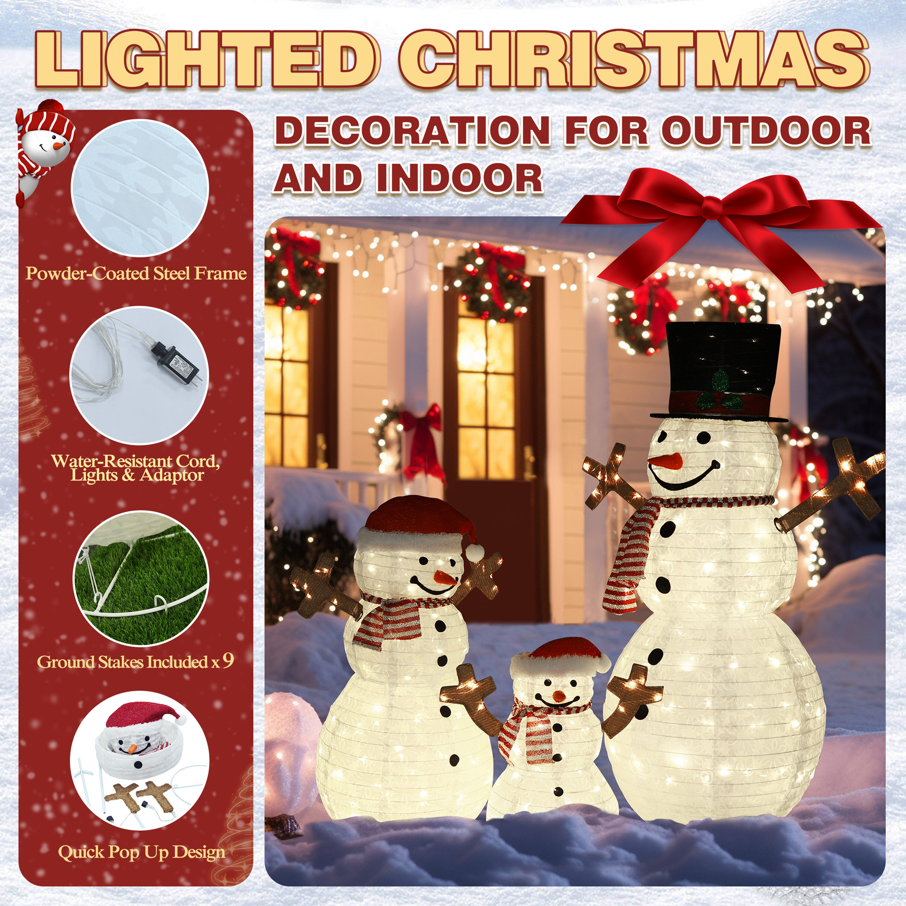 VEIKOUS PG0403-09-14 Outdoor-Christmas-Decor - View #4