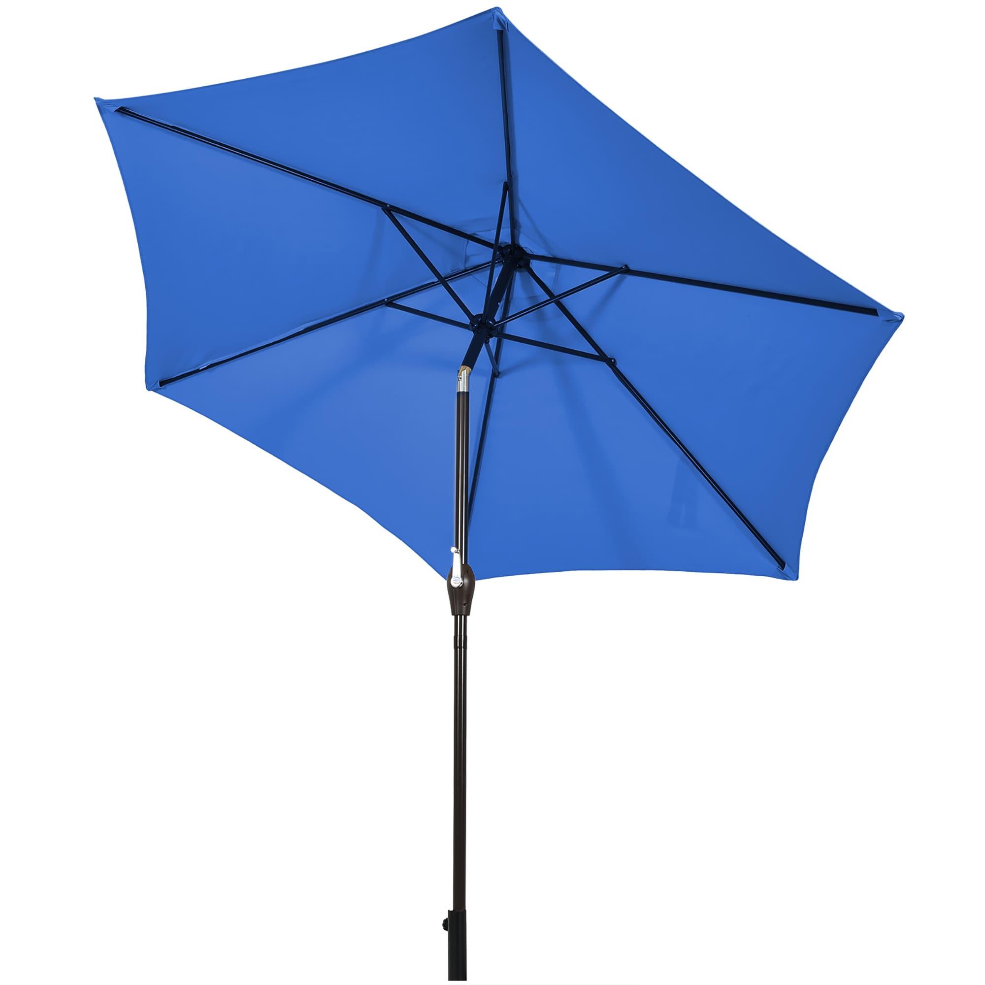 Costway OP70707NY 9-ft Steel Blue Garden Patio Umbrella