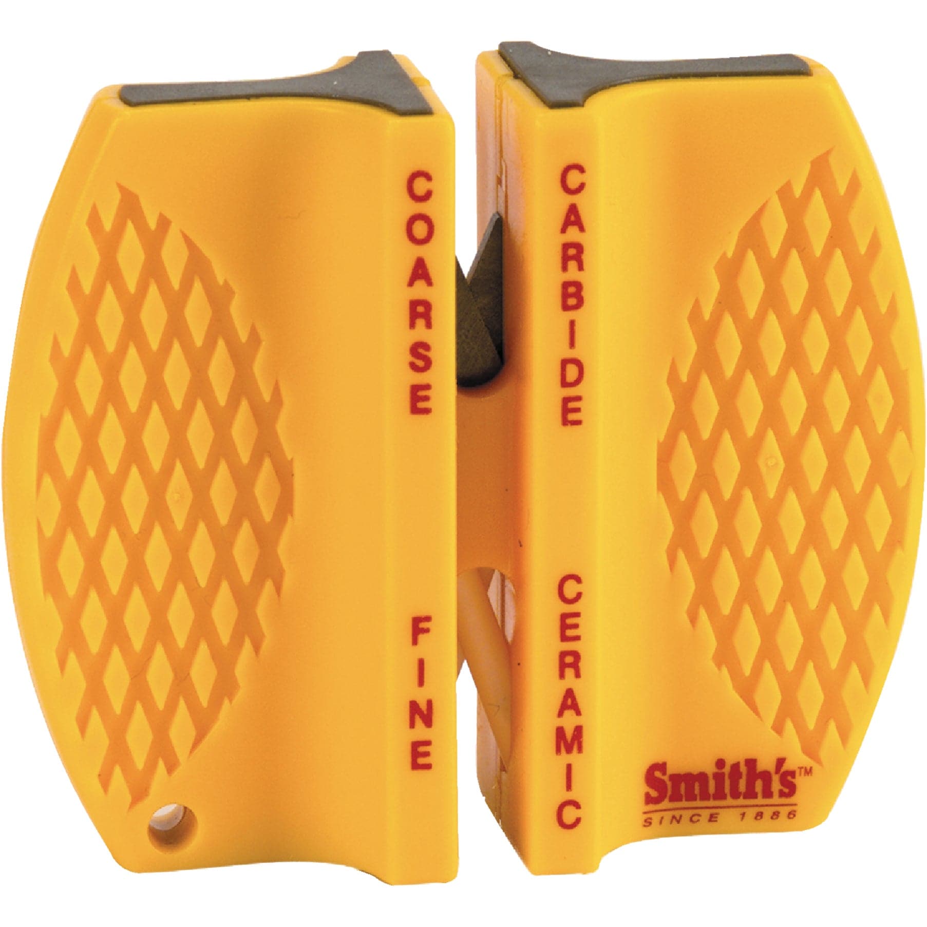 Smith's  2-Step Handheld Knife Sharpener Carbide  Ceramic Yellow