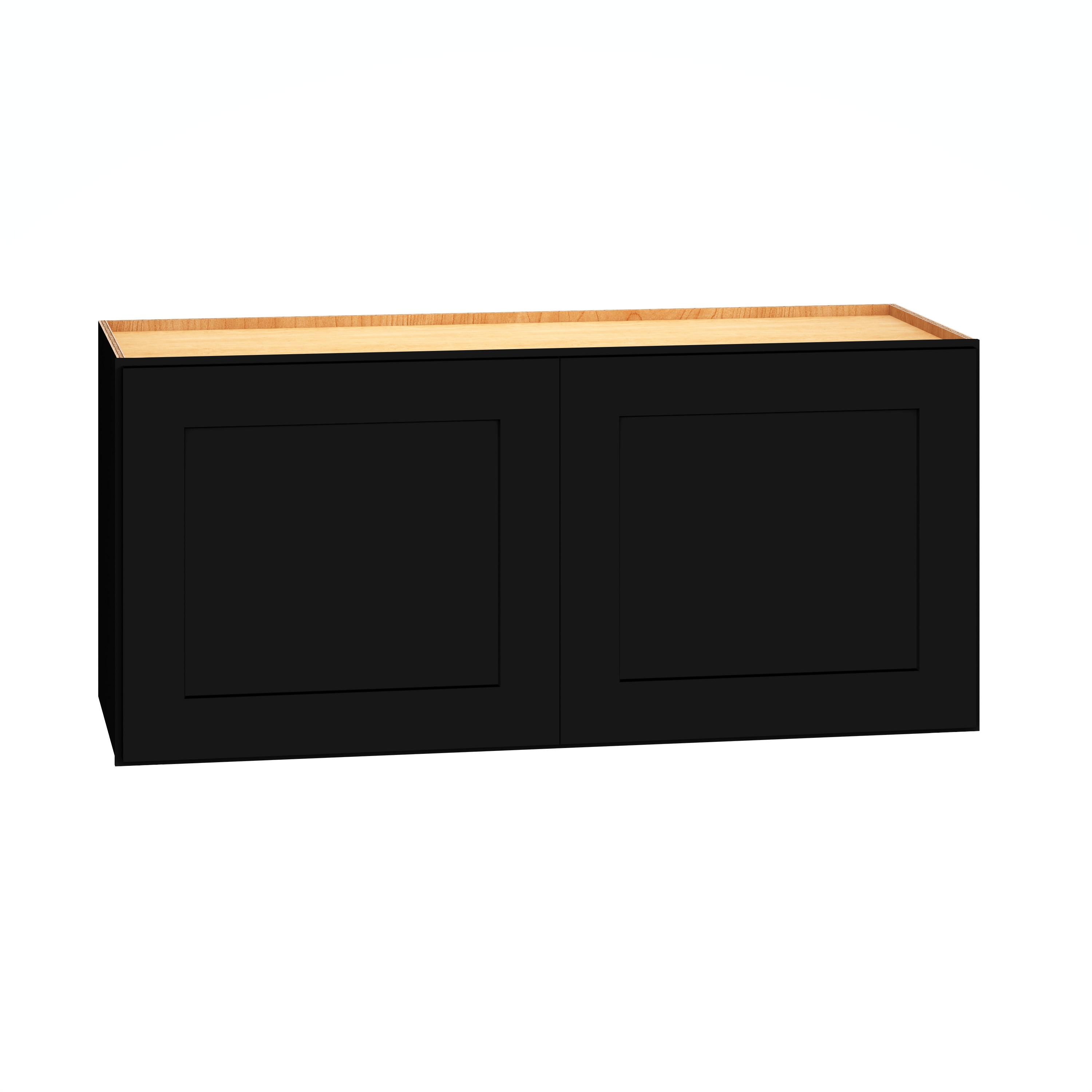 Diamond Express 61I-W3315 Jamestown 33-in W x 15-in H x 12-in D Black Wall Fully assembled Plywood Cabinet (Recessed Panel Shaker)