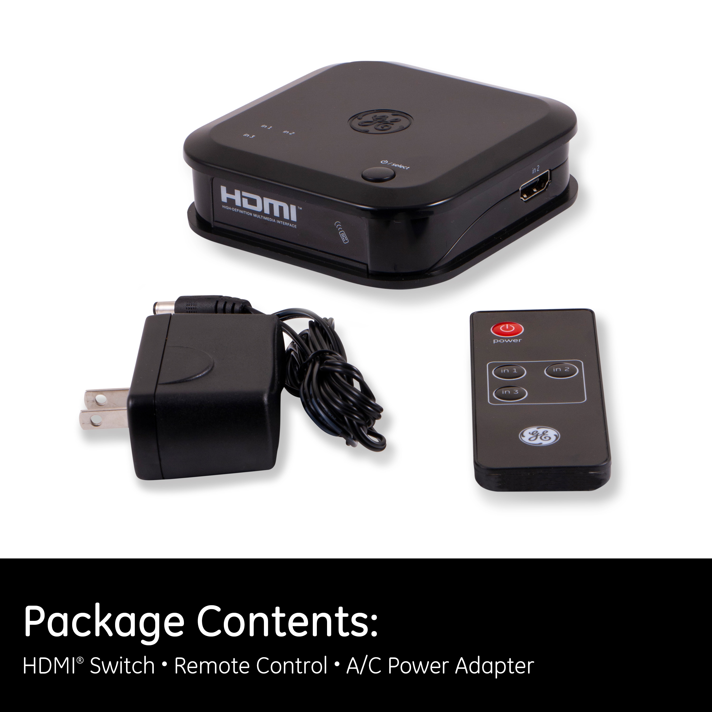Buy RCA 3-Port HDMI Switcher Adapter Black