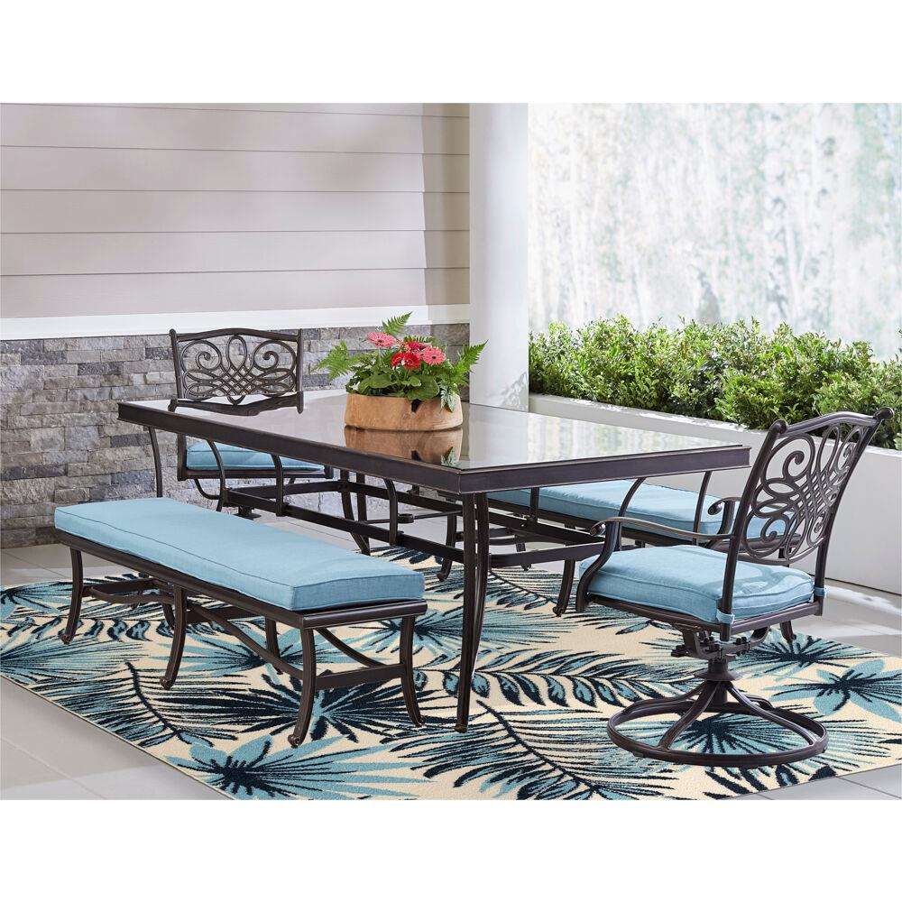 Hanover HANRG9X12PLM-BLU rugs - View #4